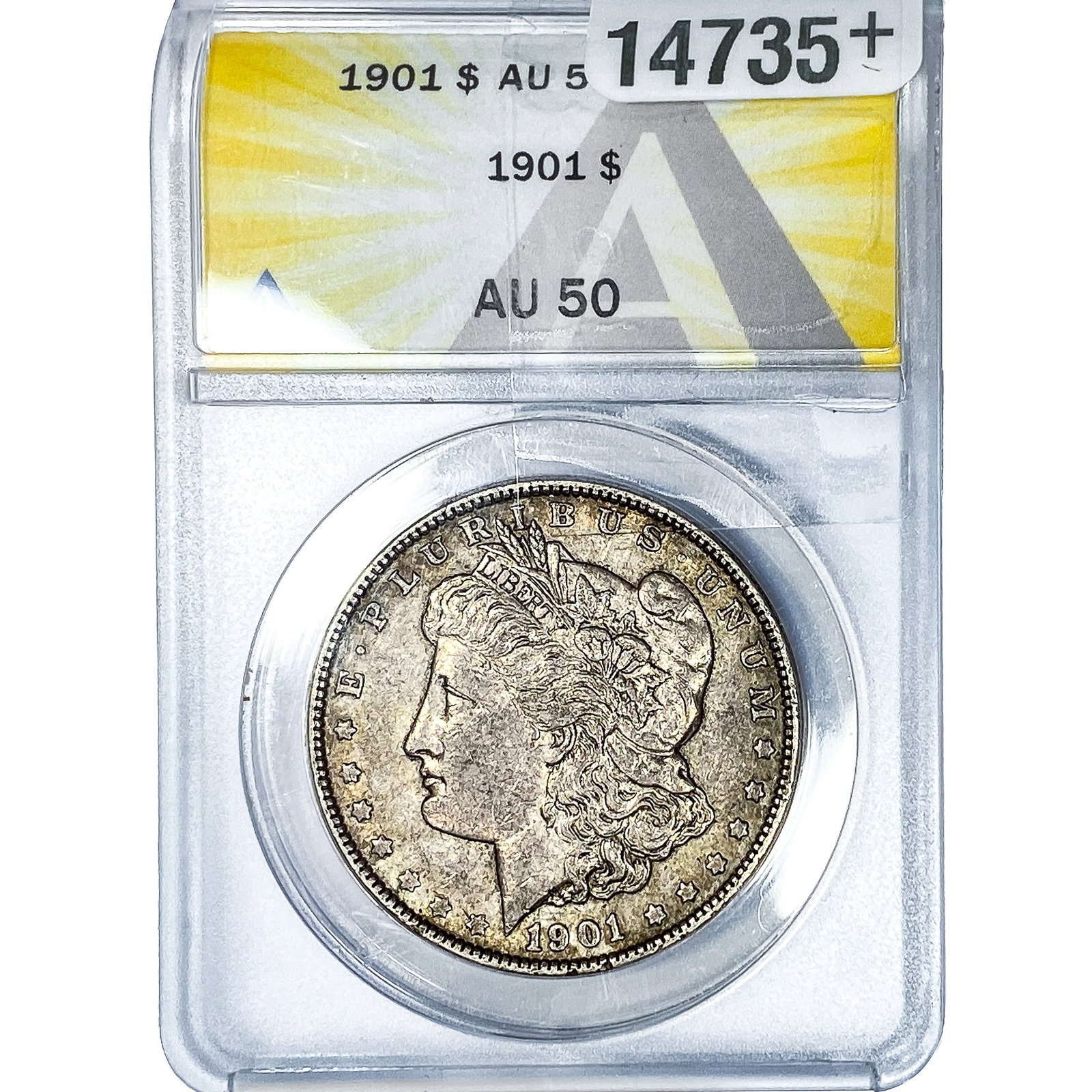 1901 Morgan Silver Dollar ANACS AU50 (1 of 4)