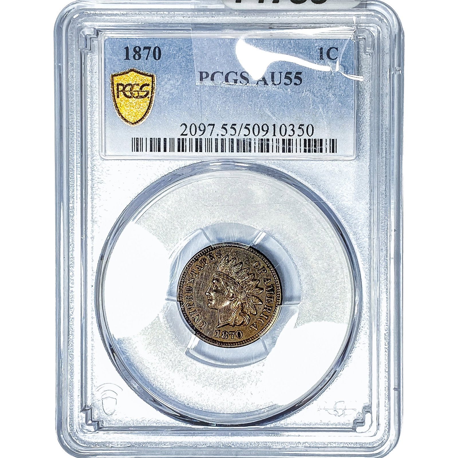 1870 Indian Head Cent PCGS AU55 (1 of 4)