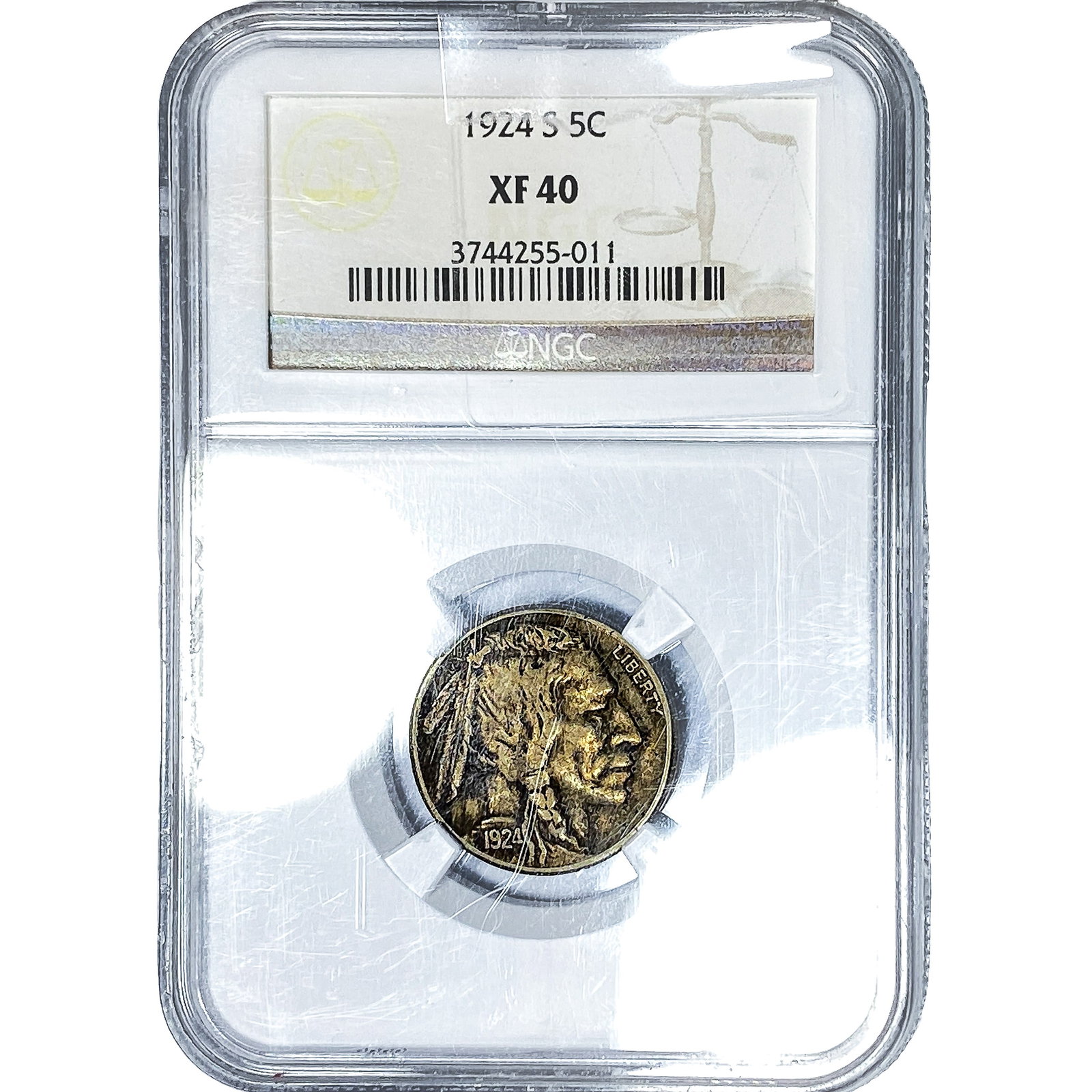 1924-S Buffalo Nickel NGC XF40 (1 of 4)