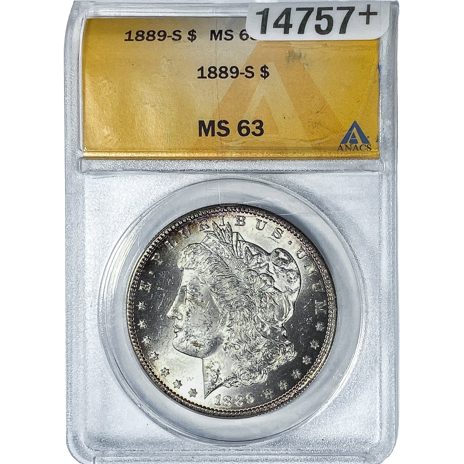 1889-S Morgan Silver Dollar ANACS MS63 (1 of 4)