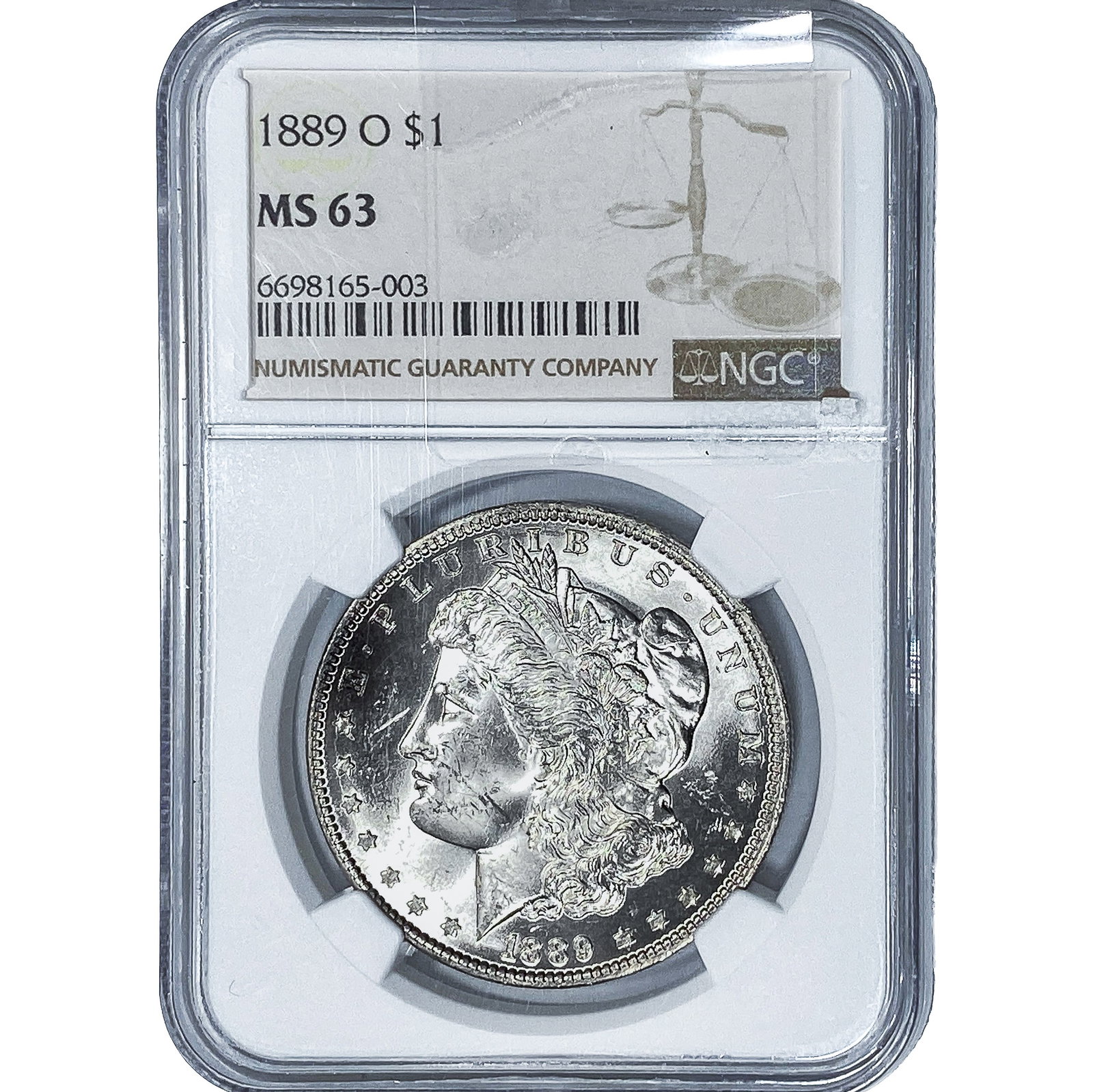 1889-O Morgan Silver Dollar NGC MS63 (1 of 4)