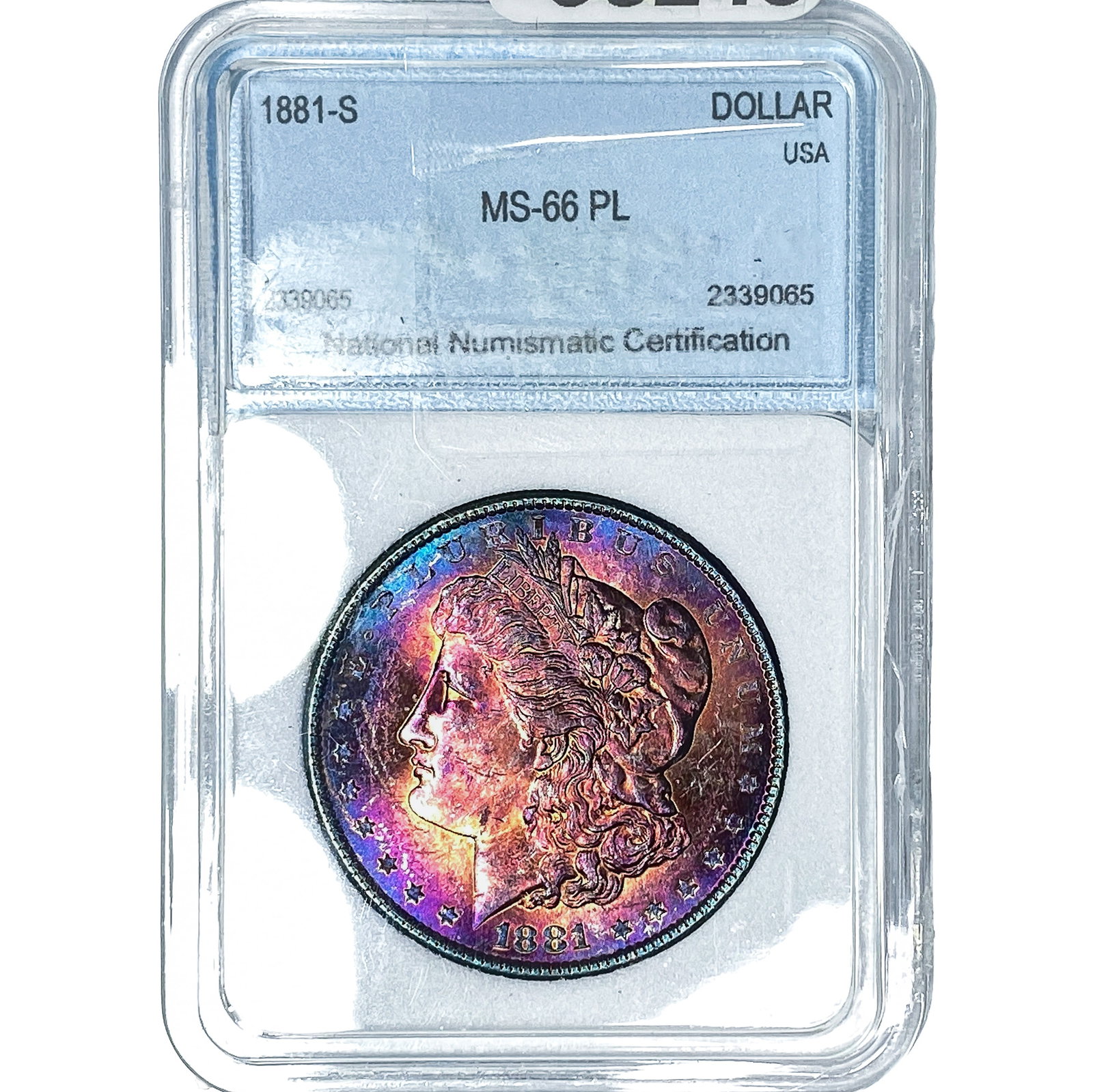 1881-S Morgan Silver Dollar NNC MS66 PL: 1881-S Morgan Silver Dollar NNC MS66 PL