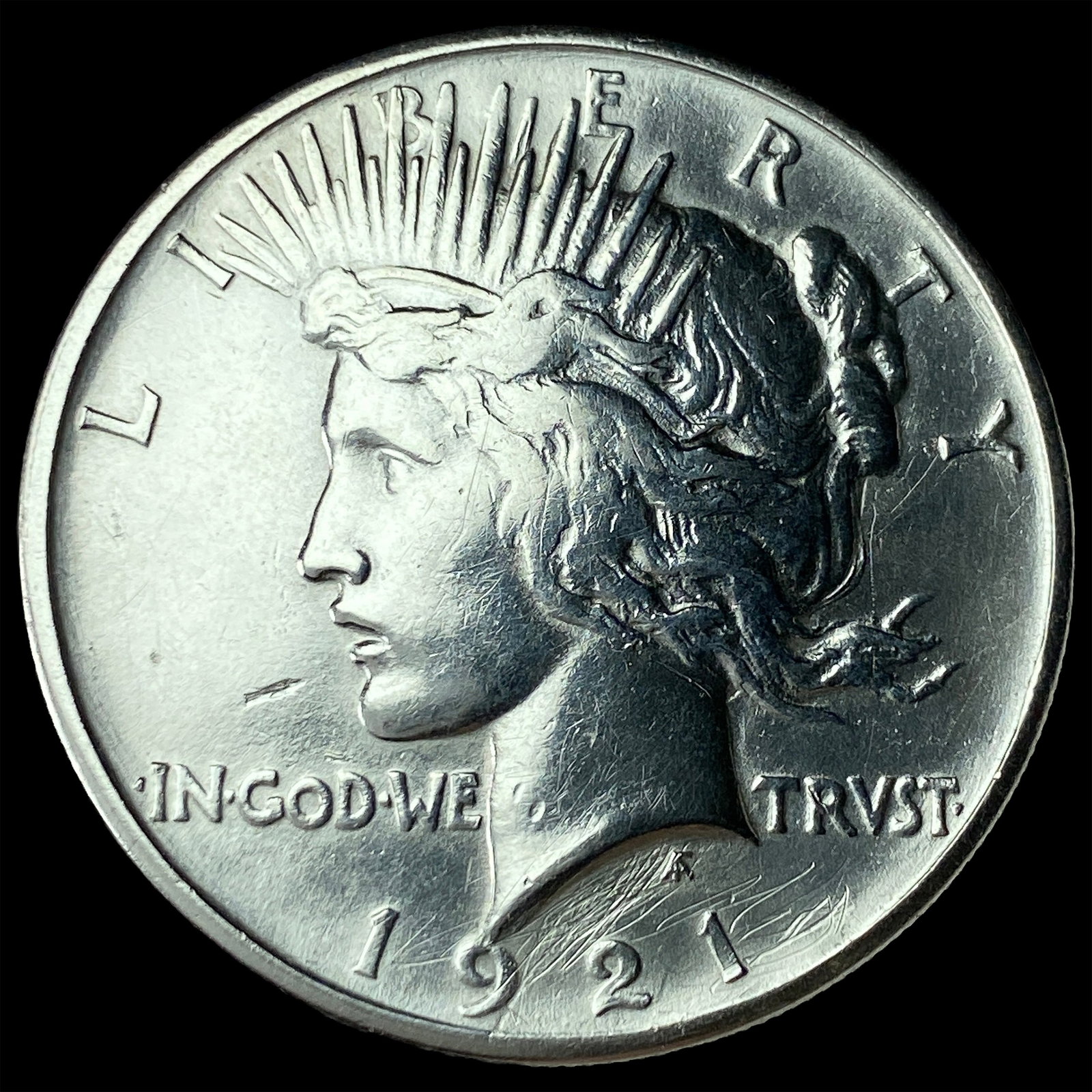 1921 Silver High Relief Peace Dollar UNCIRCULATED: 1921 Silver High Relief Peace Dollar UNCIRCULATED