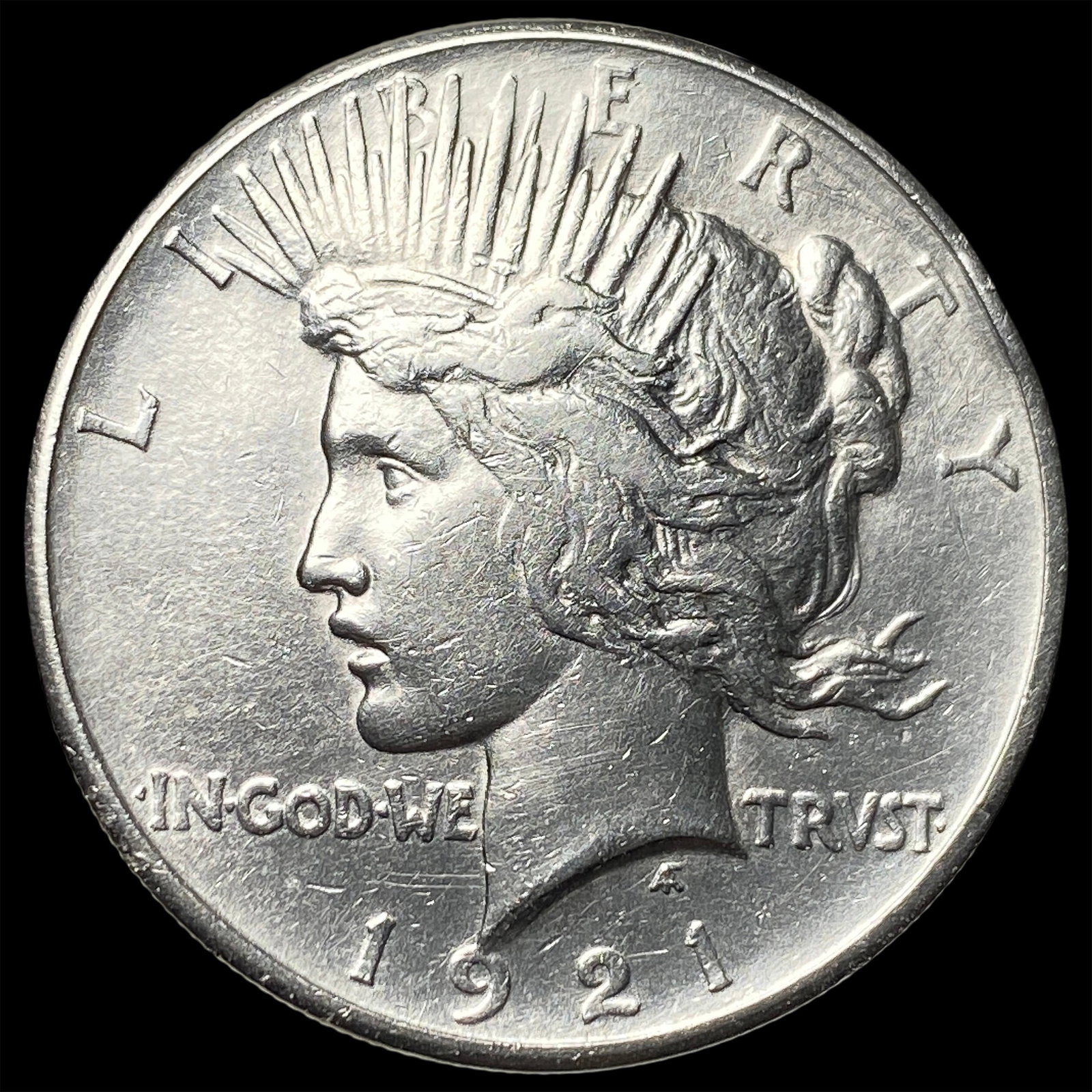 1921 Silver High Relief Peace Dollar UNCIRCULATED: 1921 Silver High Relief Peace Dollar UNCIRCULATED