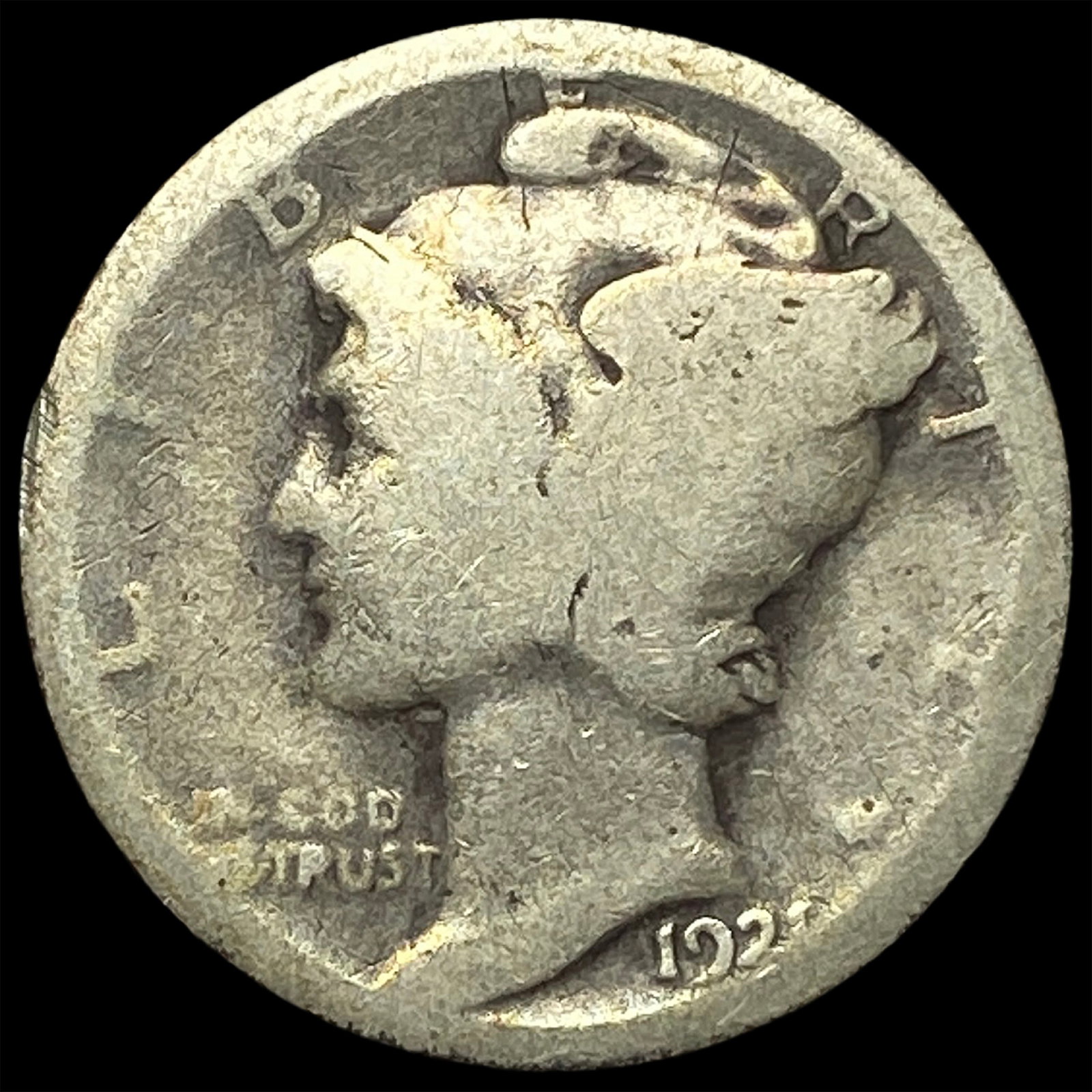 1921 Silver Mercury Dime LIGHTLY CIRCULATED: 1921 Silver Mercury Dime LIGHTLY CIRCULATED