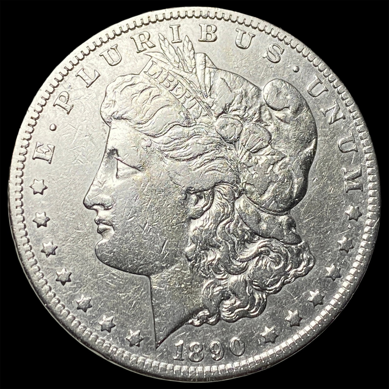 1890-CC Silver Morgan Dollar NEARLY UNCIRCULATED (1 of 2)