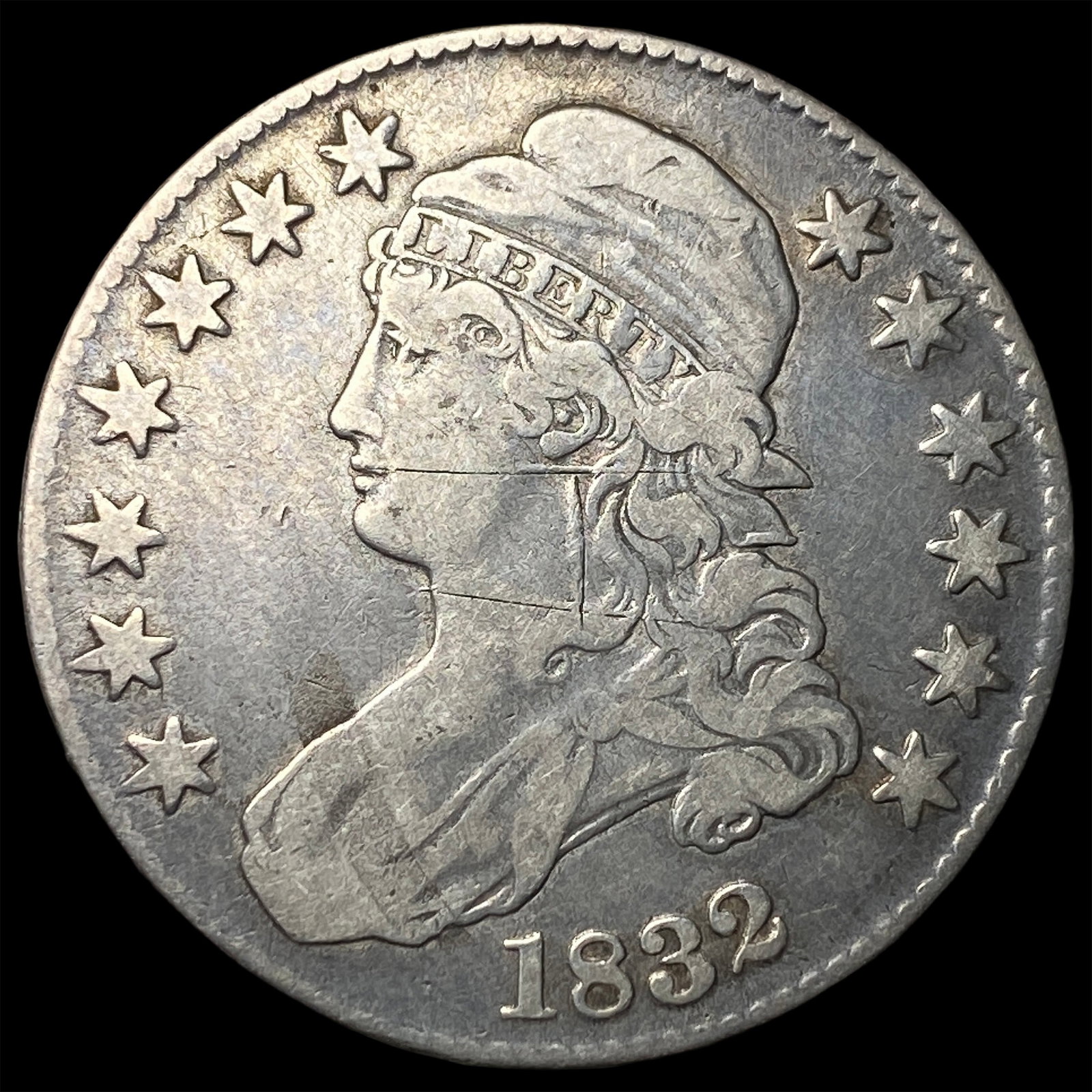 1832 Silver Capped Bust Half Dollar LIGHTLY CIRCULATED (1 of 2)