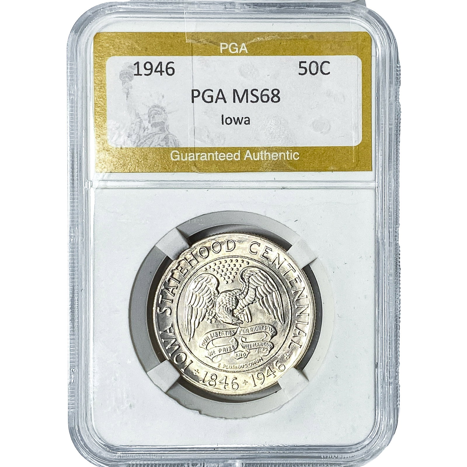 1946 Iowa Half Dollar PGA MS68 (1 of 2)
