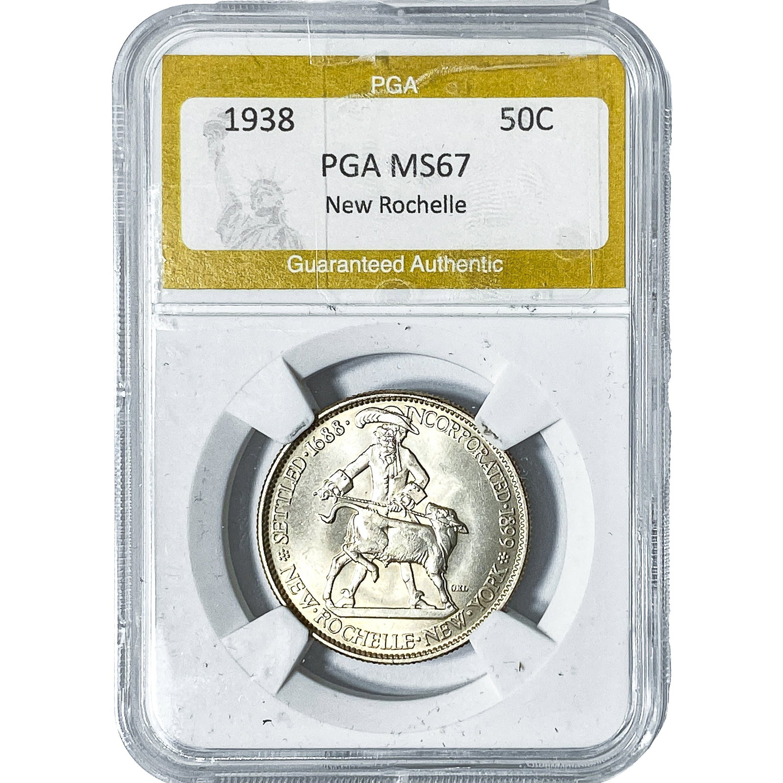 1938 New Rochelle Half Dollar PGA MS67 (1 of 2)