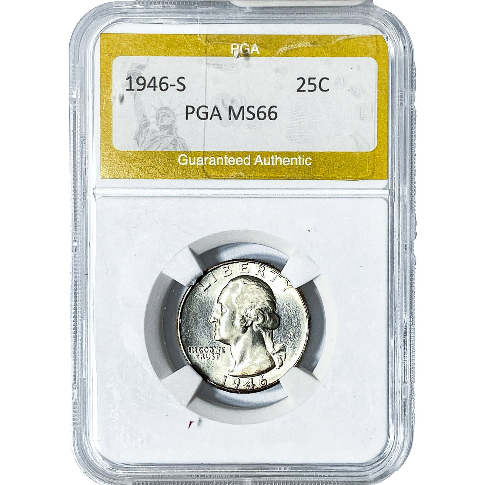 1946-S Washington Silver Quarter PGA MS66 (1 of 2)