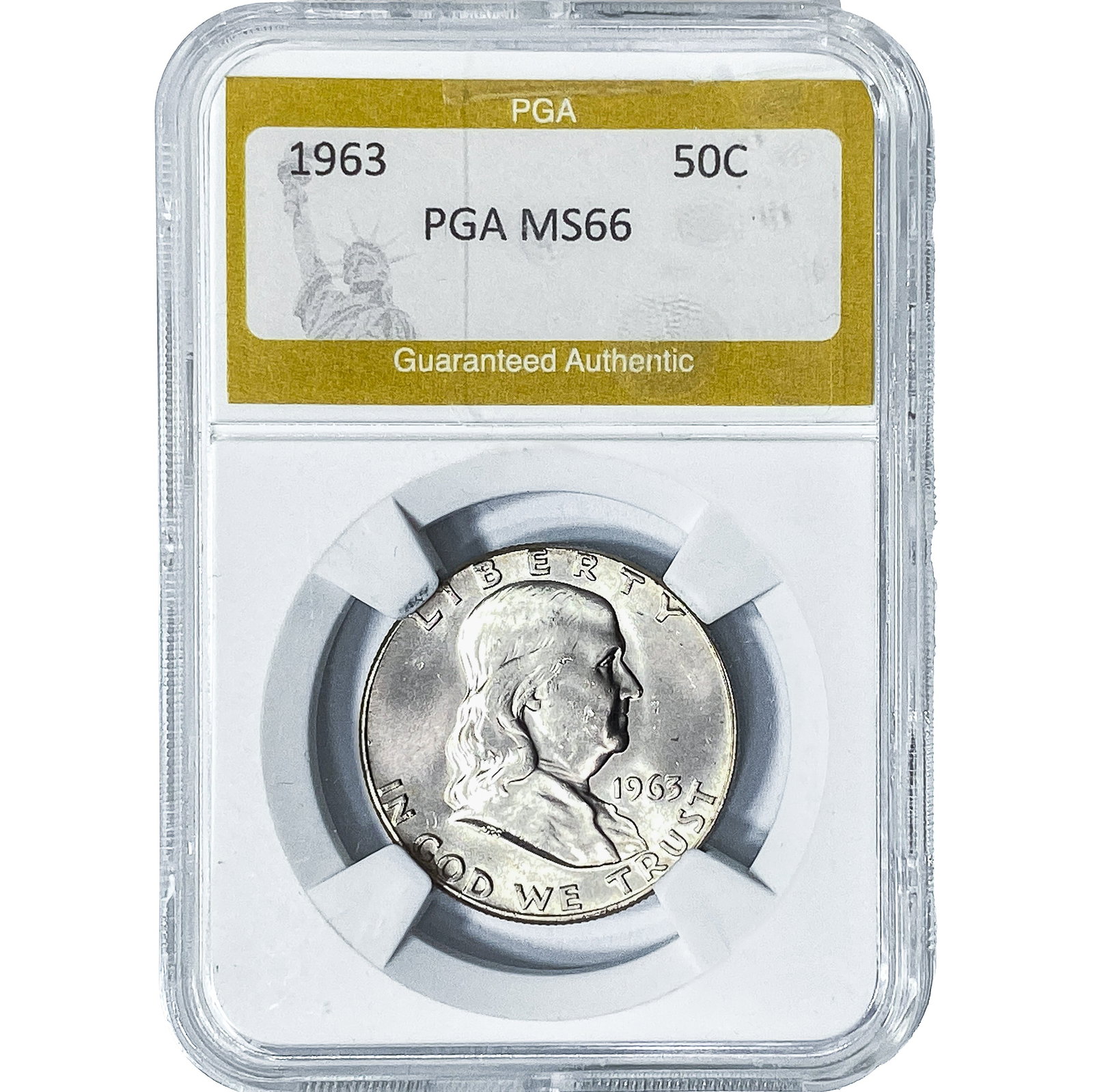 1963 Franklin Half Dollar PGA MS66 (1 of 2)