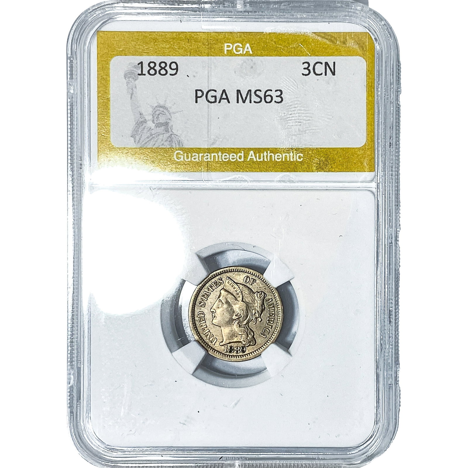 1889 Nickel Three Cent PGA MS63 (1 of 2)