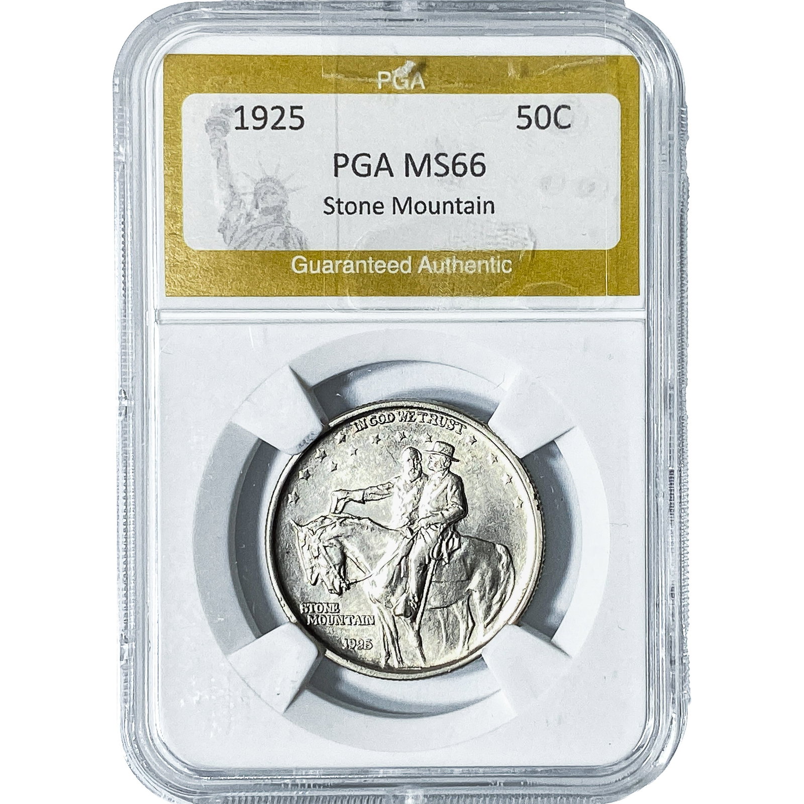 1925 Stone Mountain Half Dollar PGA MS66 (1 of 2)