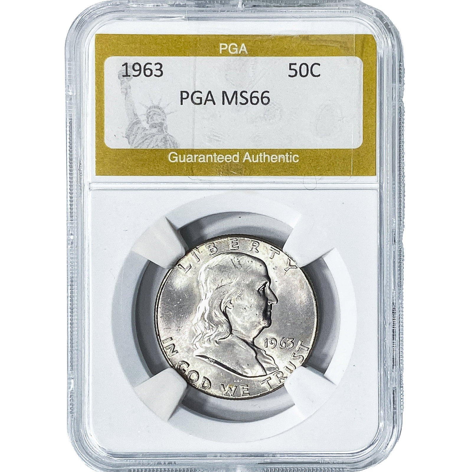 1963 Franklin Half Dollar PGA MS66 (1 of 2)