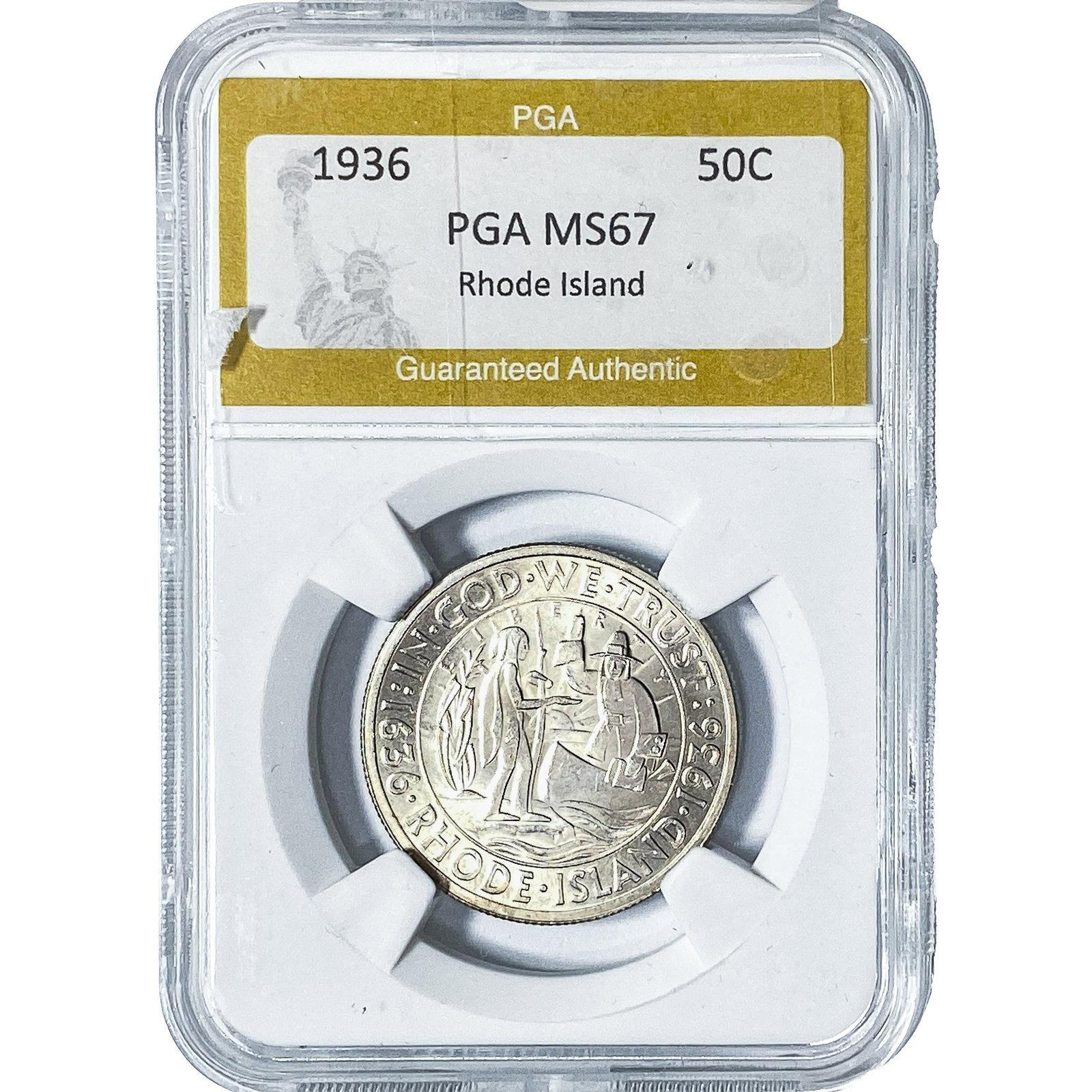 1936 Rhode Island Half Dollar PGA MS67 (1 of 2)