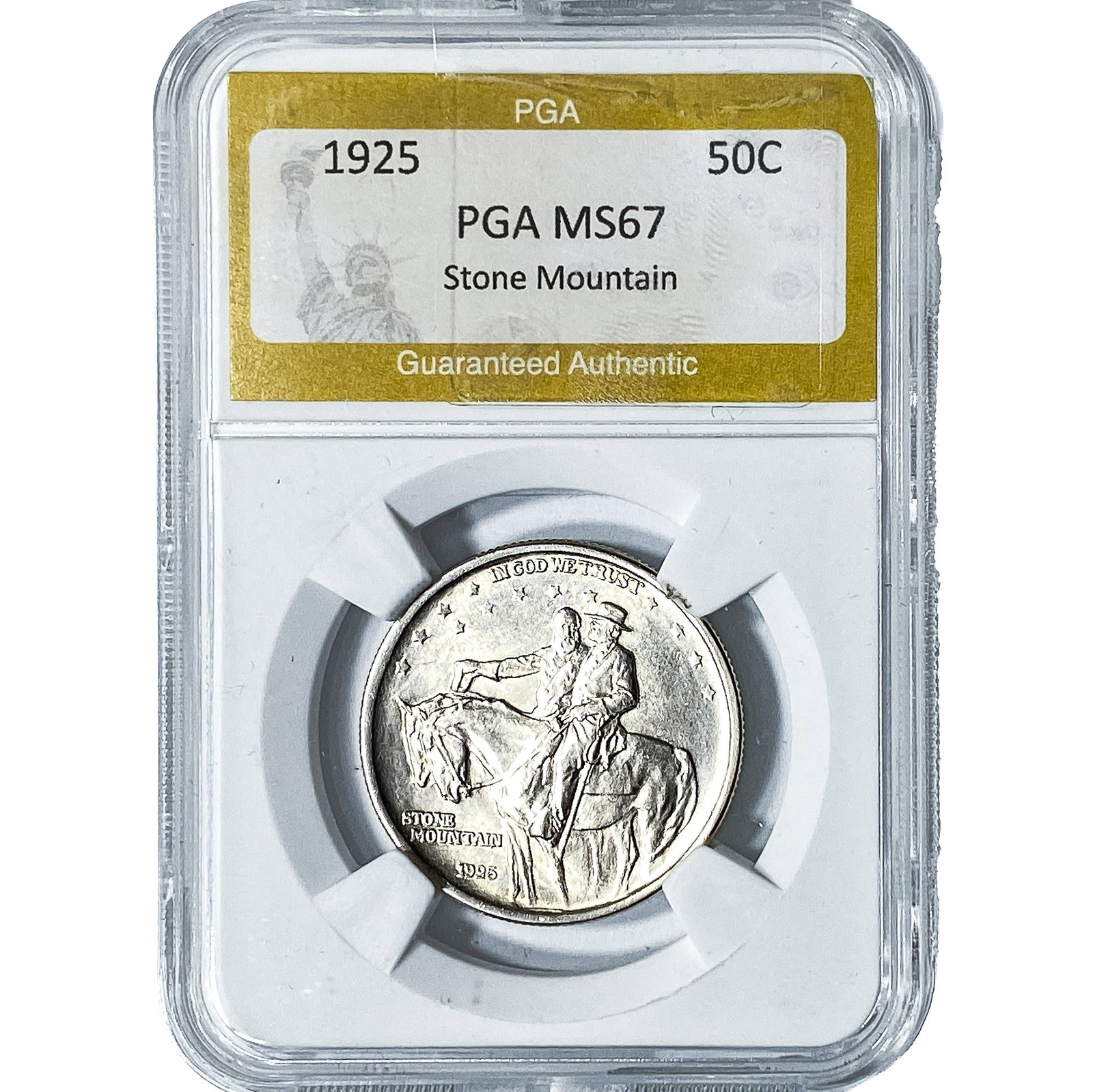 1925 Stone Mountain Half Dollar PGA MS67 (1 of 2)