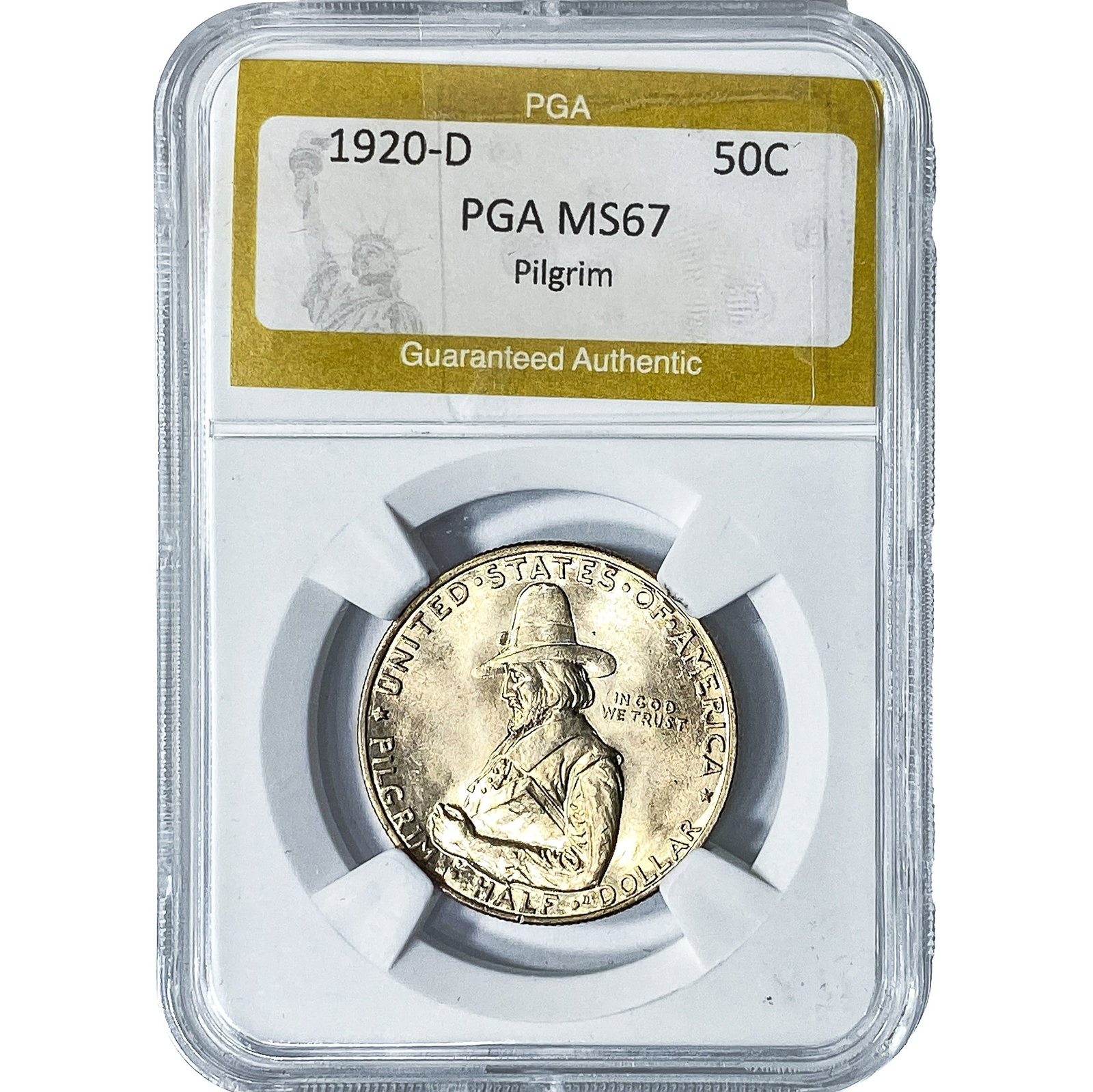 1920-D Pilgrim Half Dollar PGA MS67 (1 of 2)