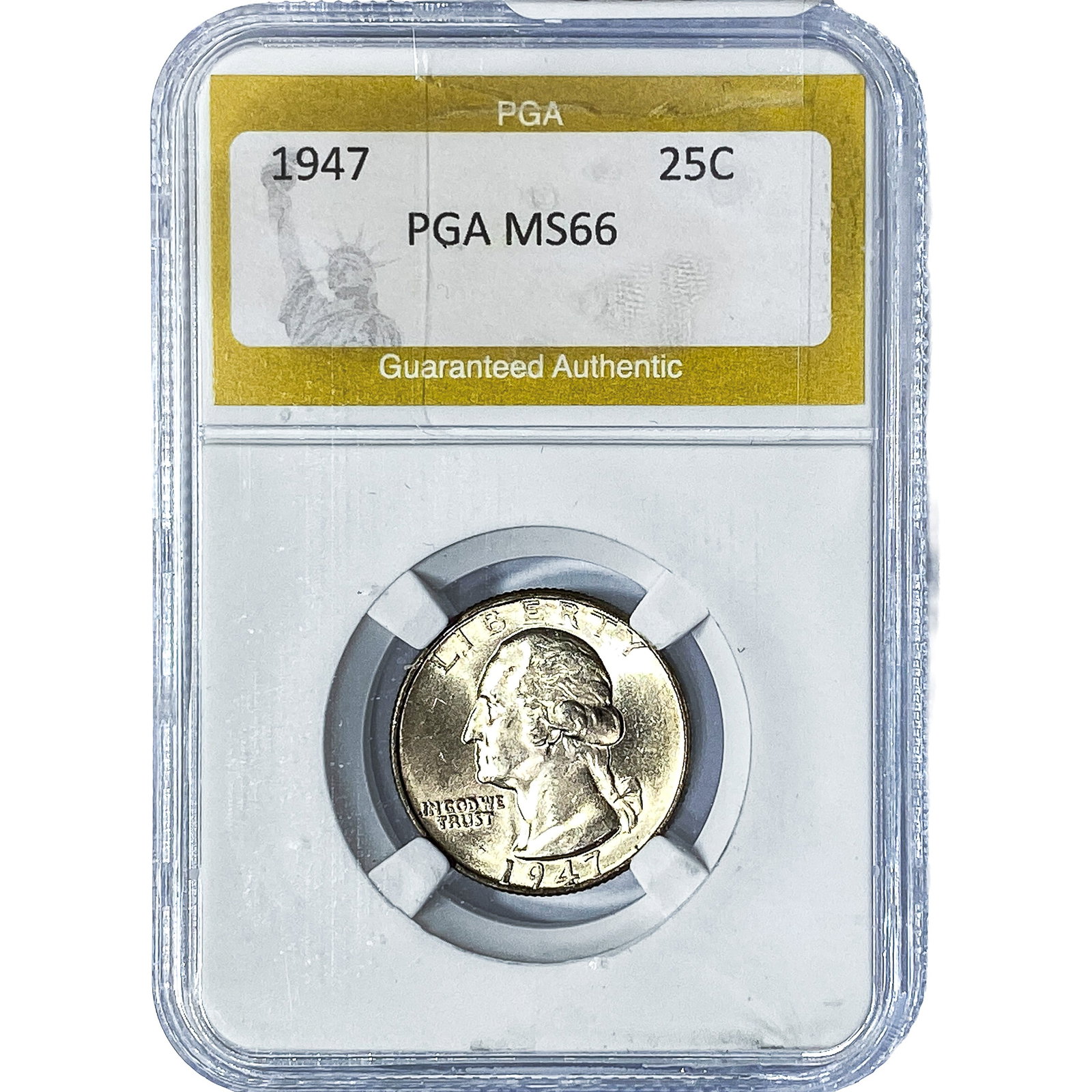 1947 Washington Silver Quarter PGA MS66: 1947 Washington Silver Quarter PGA MS66