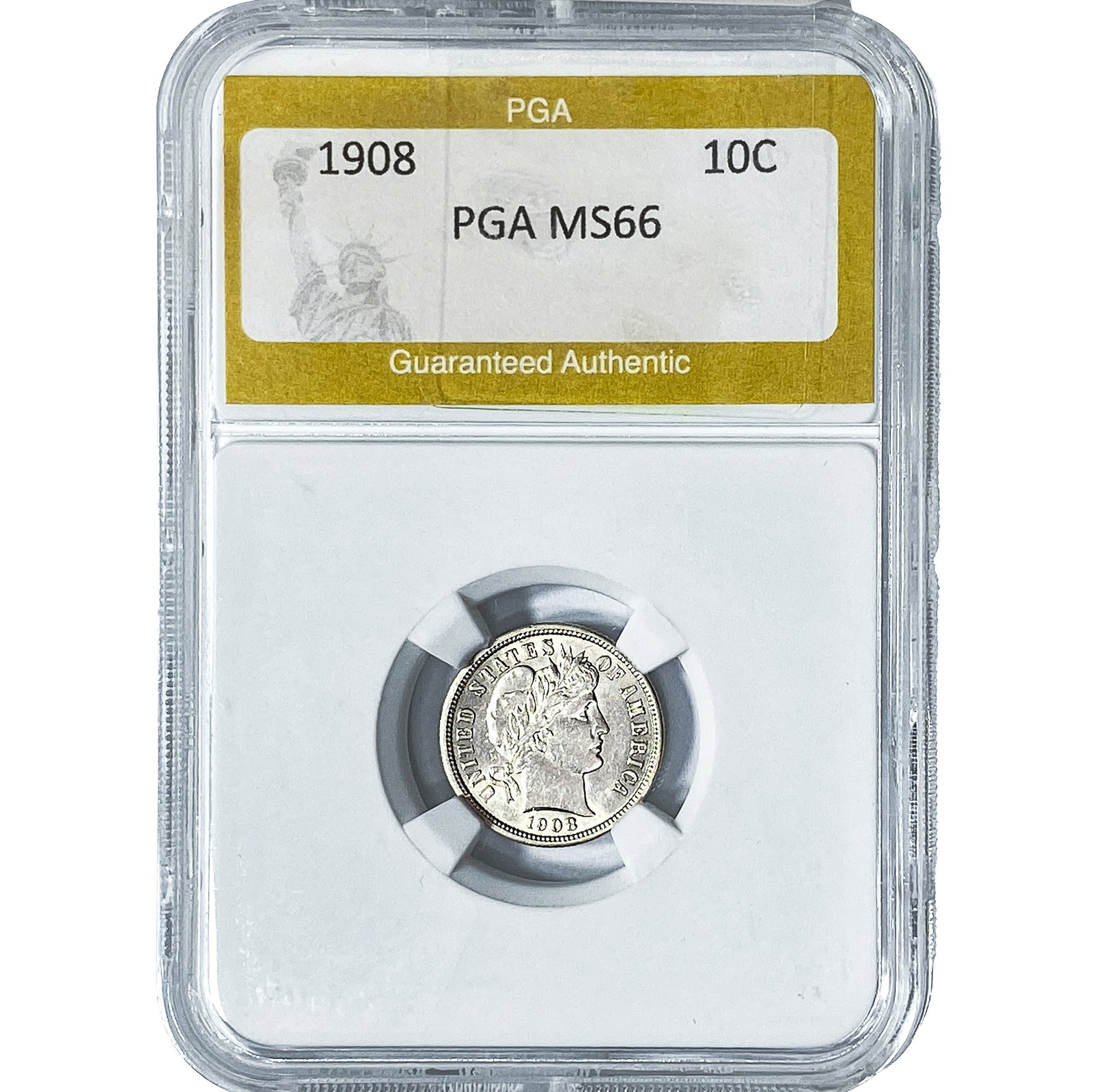 1908 Barber Dime PGA MS66 (1 of 2)
