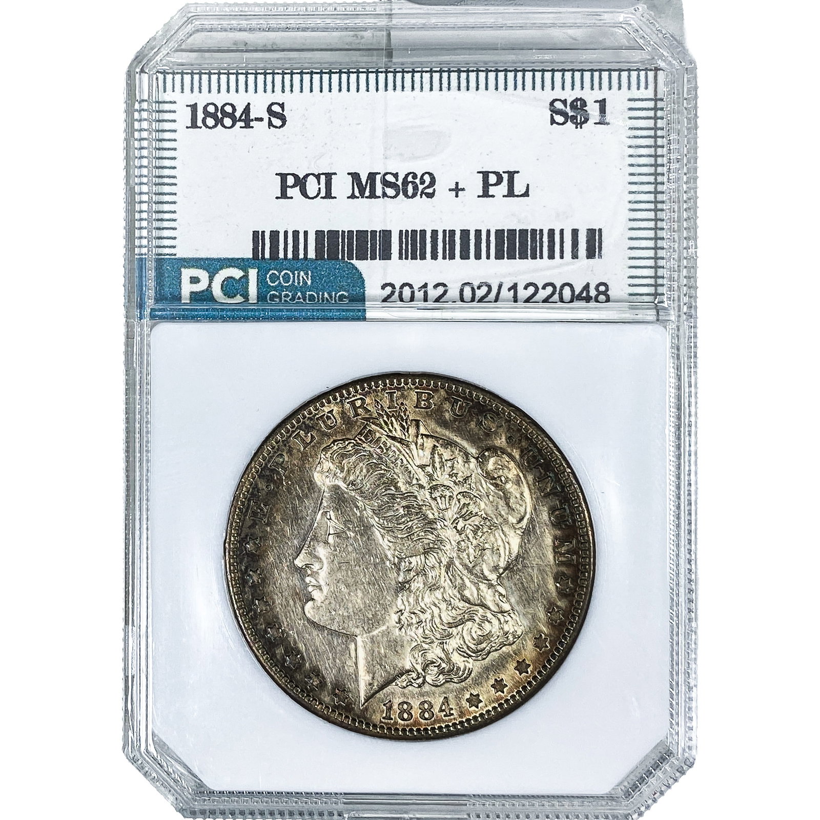 1884-S Morgan Silver Dollar PCI MS62 PL (1 of 4)