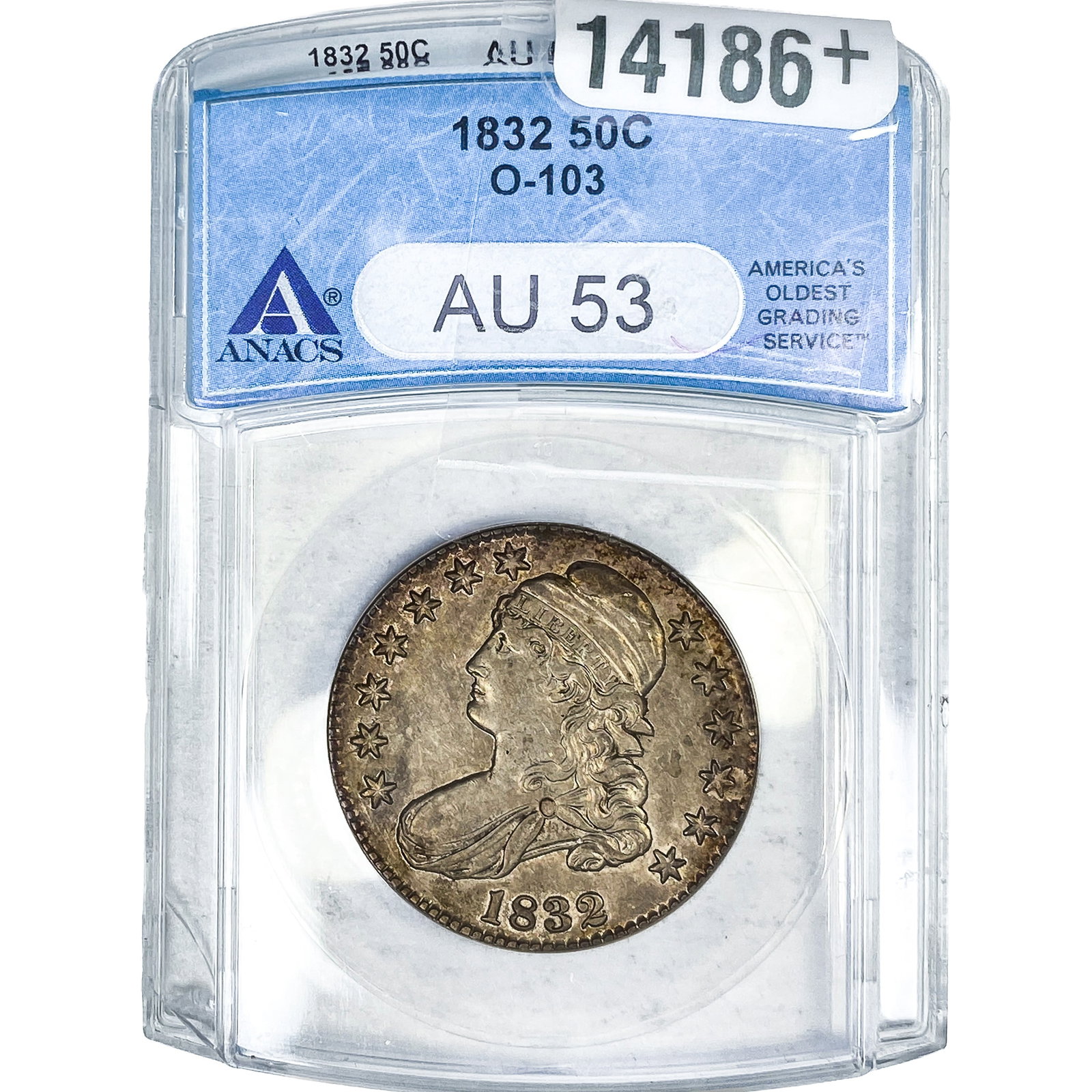 1832 Capped Bust Half Dollar ANACS AU53 (1 of 4)