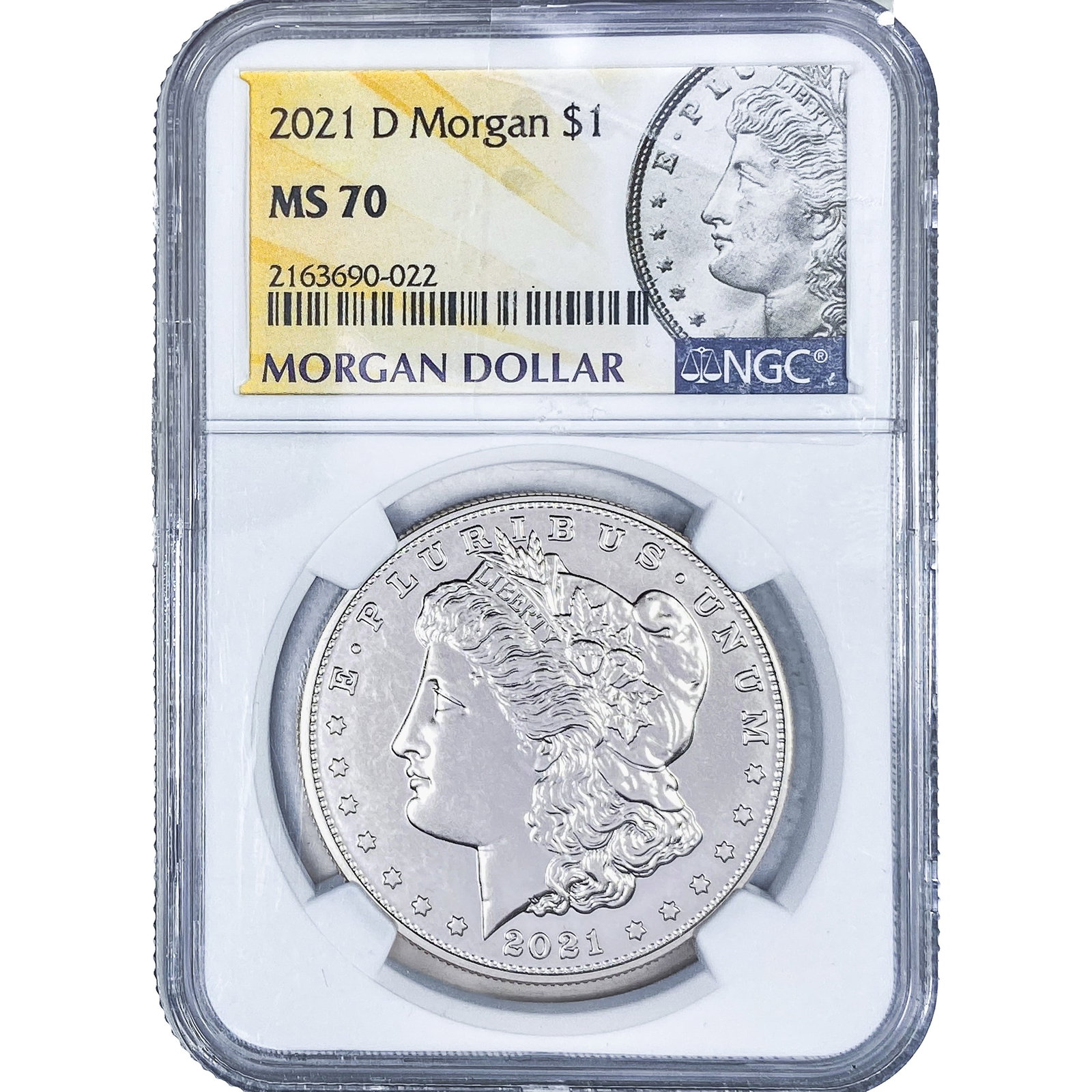 2021-D Morgan Silver Dollar NGC MS70: 2021-D Morgan Silver Dollar NGC MS70
