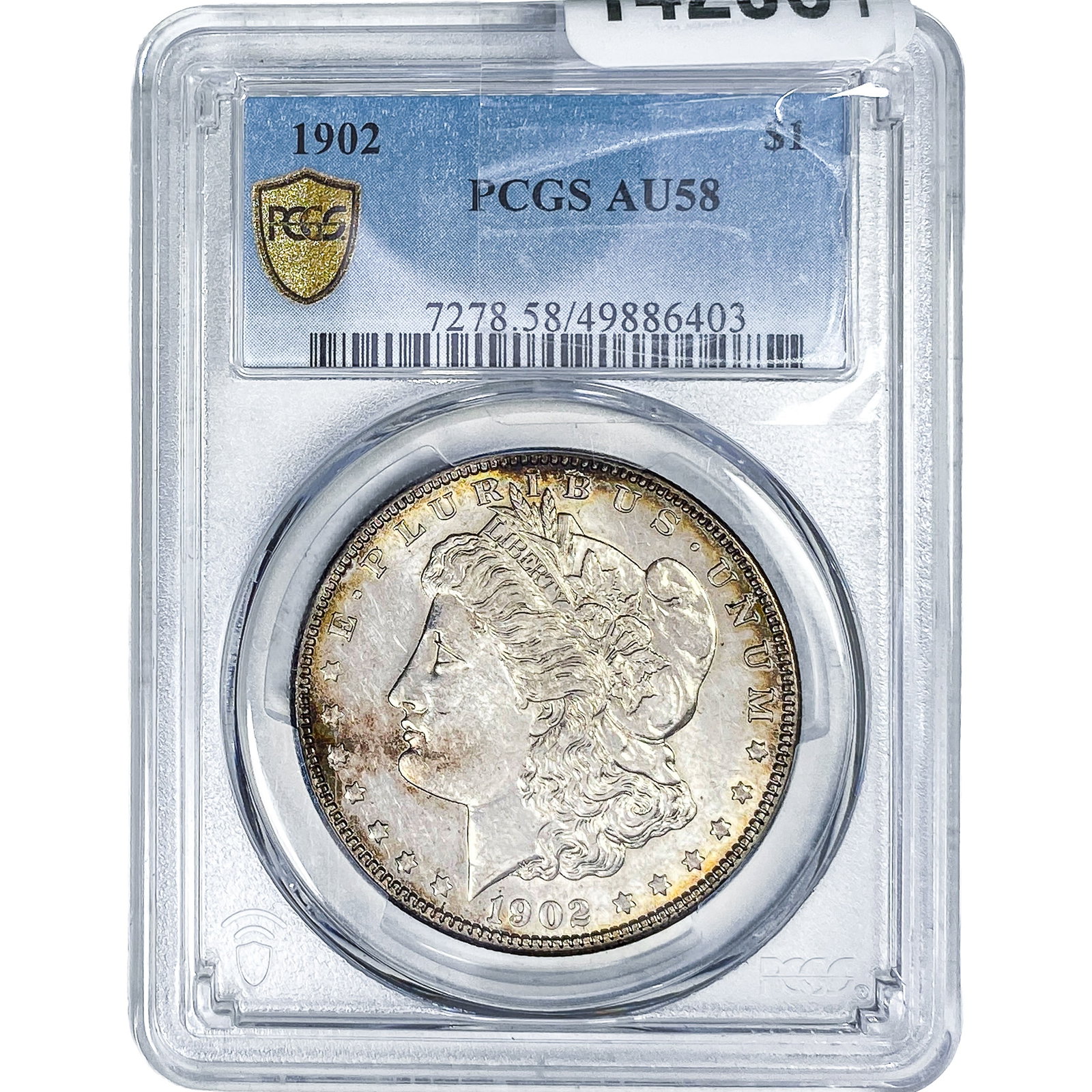 1902 Morgan Silver Dollar PCGS AU58: 1902 Morgan Silver Dollar PCGS AU58