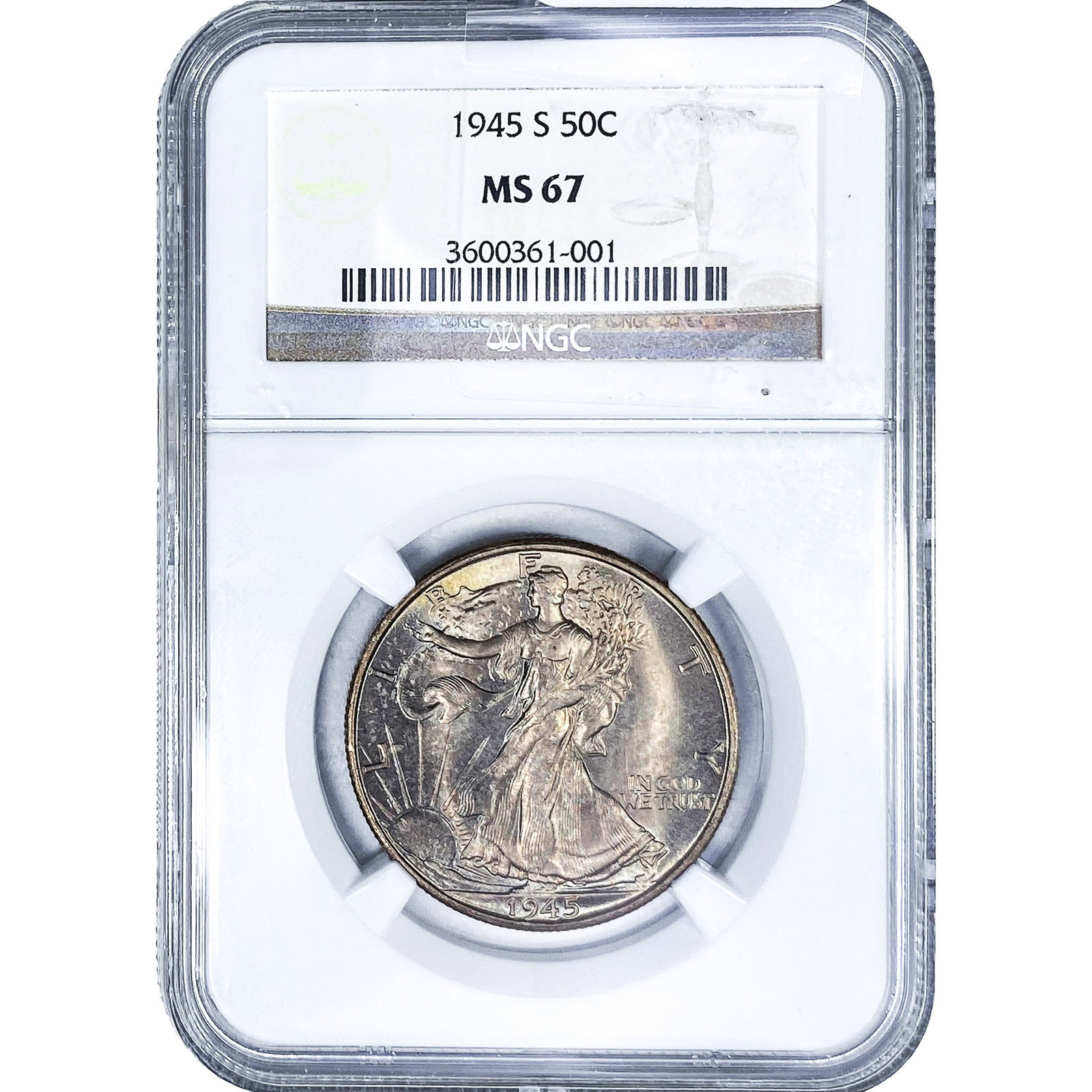 1945-S Walking Liberty Half Dollar NGC MS67 (1 of 4)