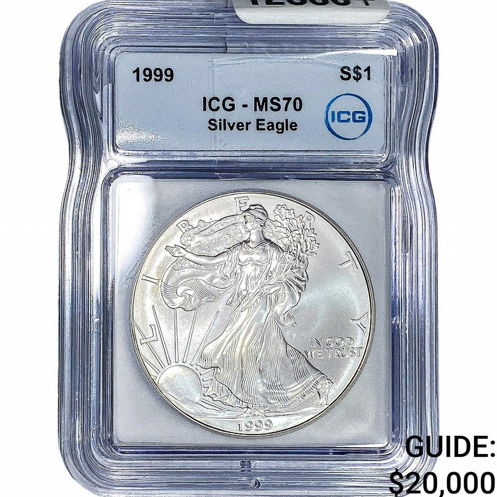 1999 Silver Eagle ICG MS70: 1999 Silver Eagle ICG MS70