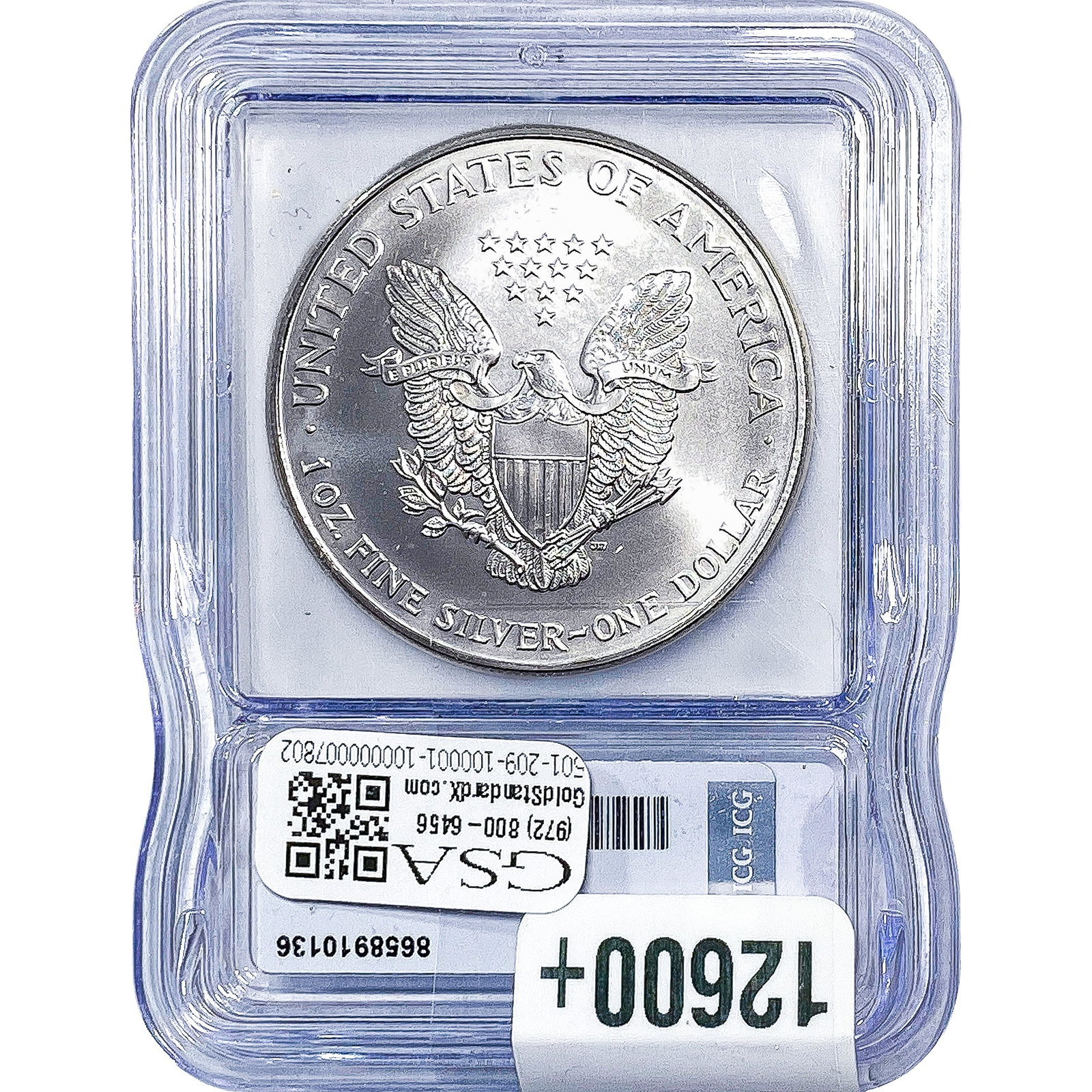 1999 Silver Eagle ICG MS70 - 2