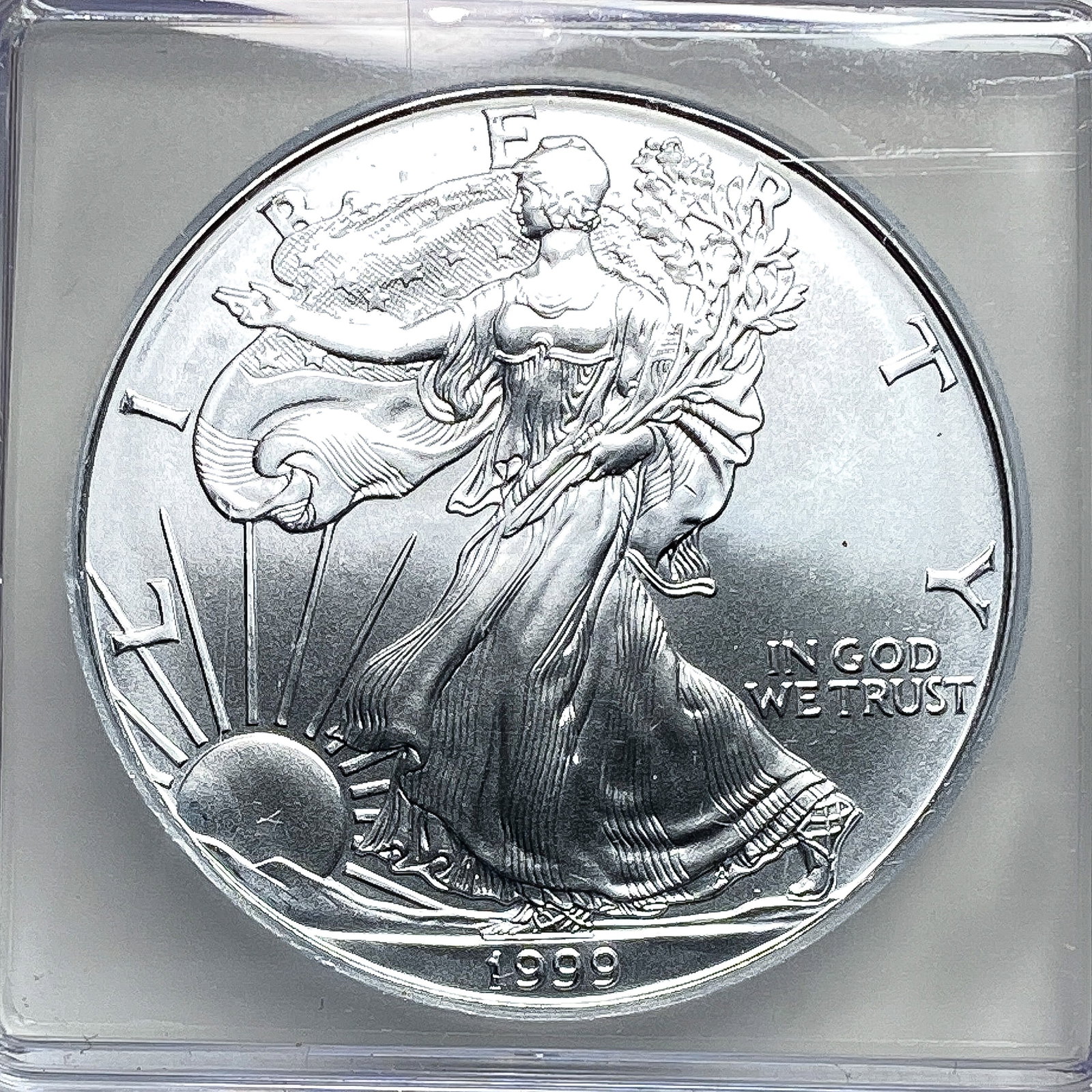 1999 Silver Eagle ICG MS70 - 3