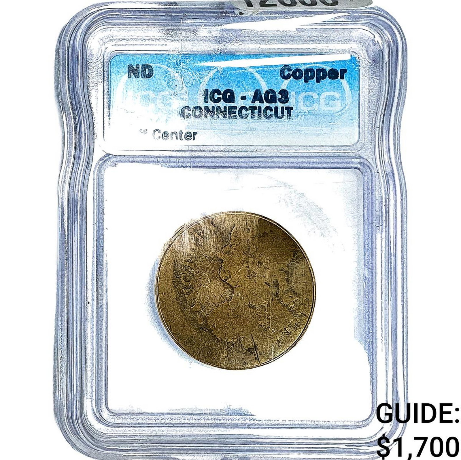 ND Copper Connecticut Token Off Center ICG AG3 (1 of 4)