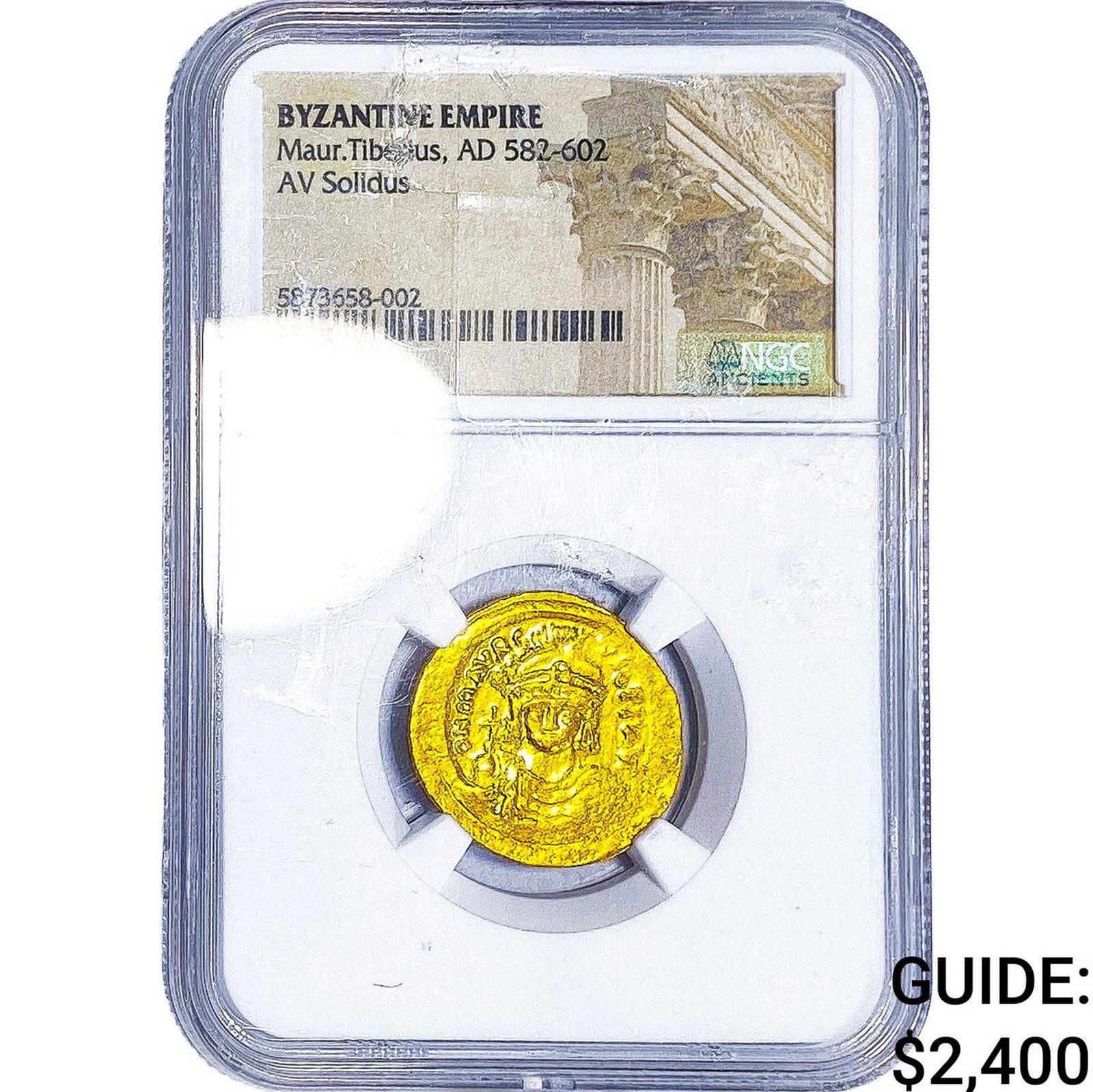 Byzantine Empire Maur.Tiberius,AD 582-602 NGC: Byzantine Empire Maur.Tiberius,AD 582-602 NGC