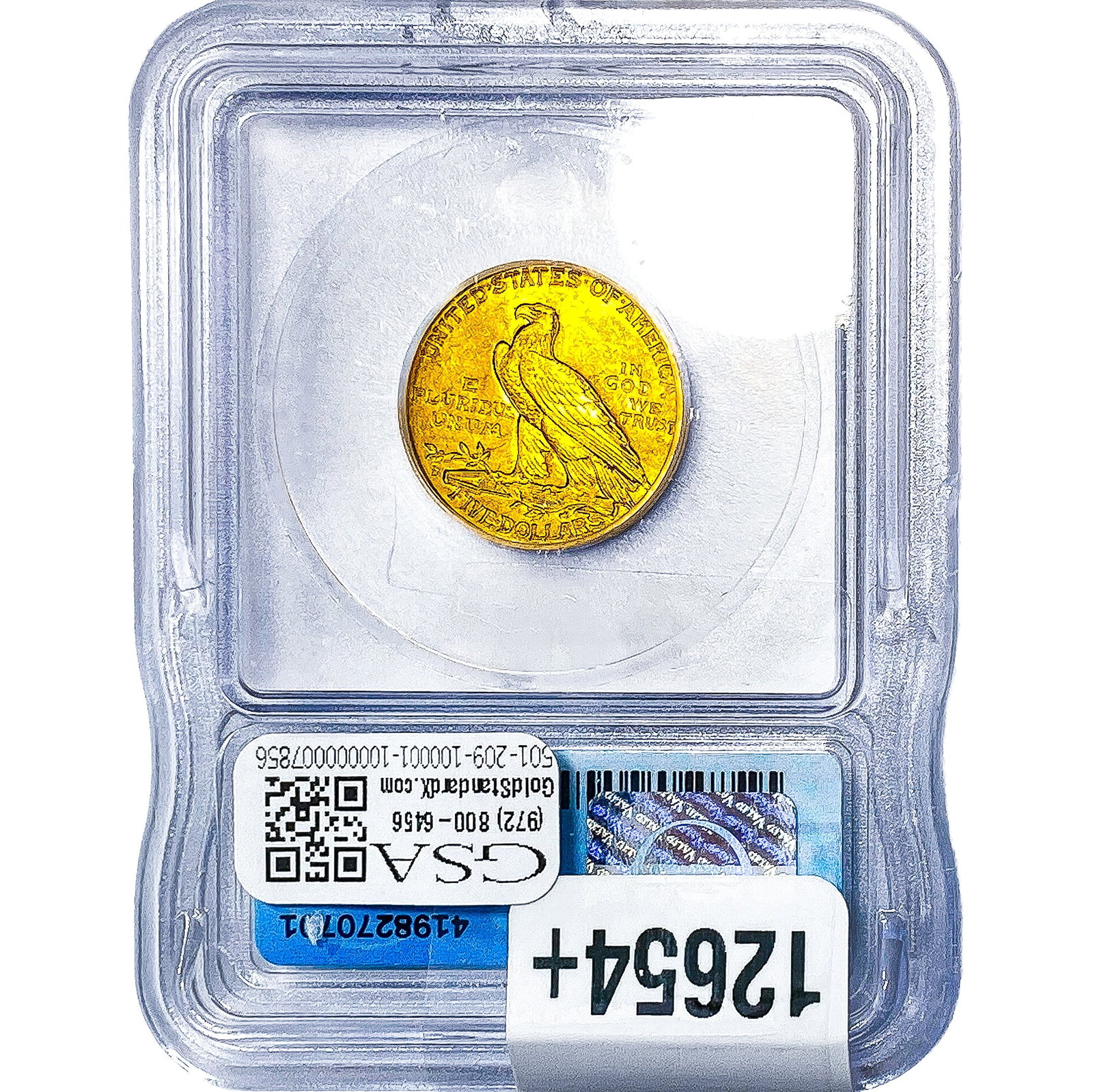1908-D $5 Gold Half Eagle ICG MS64 - 2