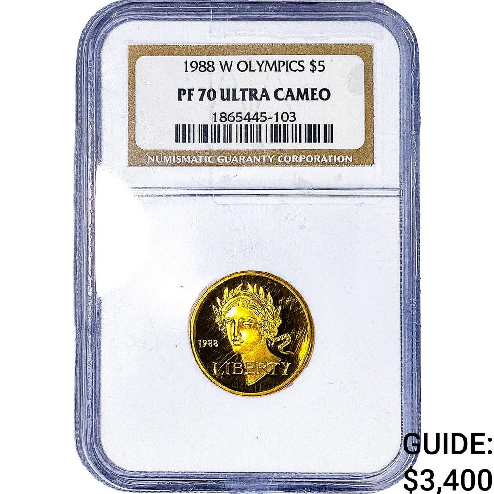 1988-W $5 Olympics NGC PF70 Ultra Cameo (1 of 4)