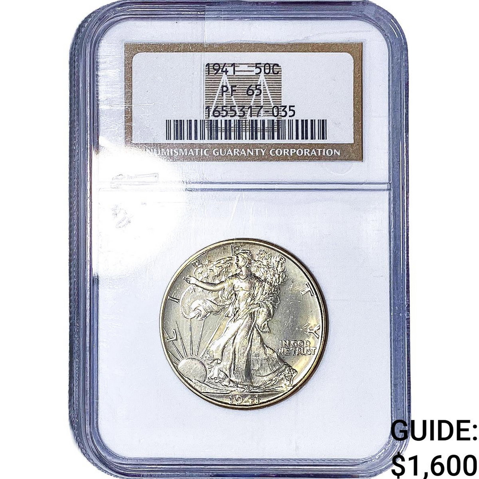 1941 Walking Liberty Half Dollar NGC PF65 (1 of 4)