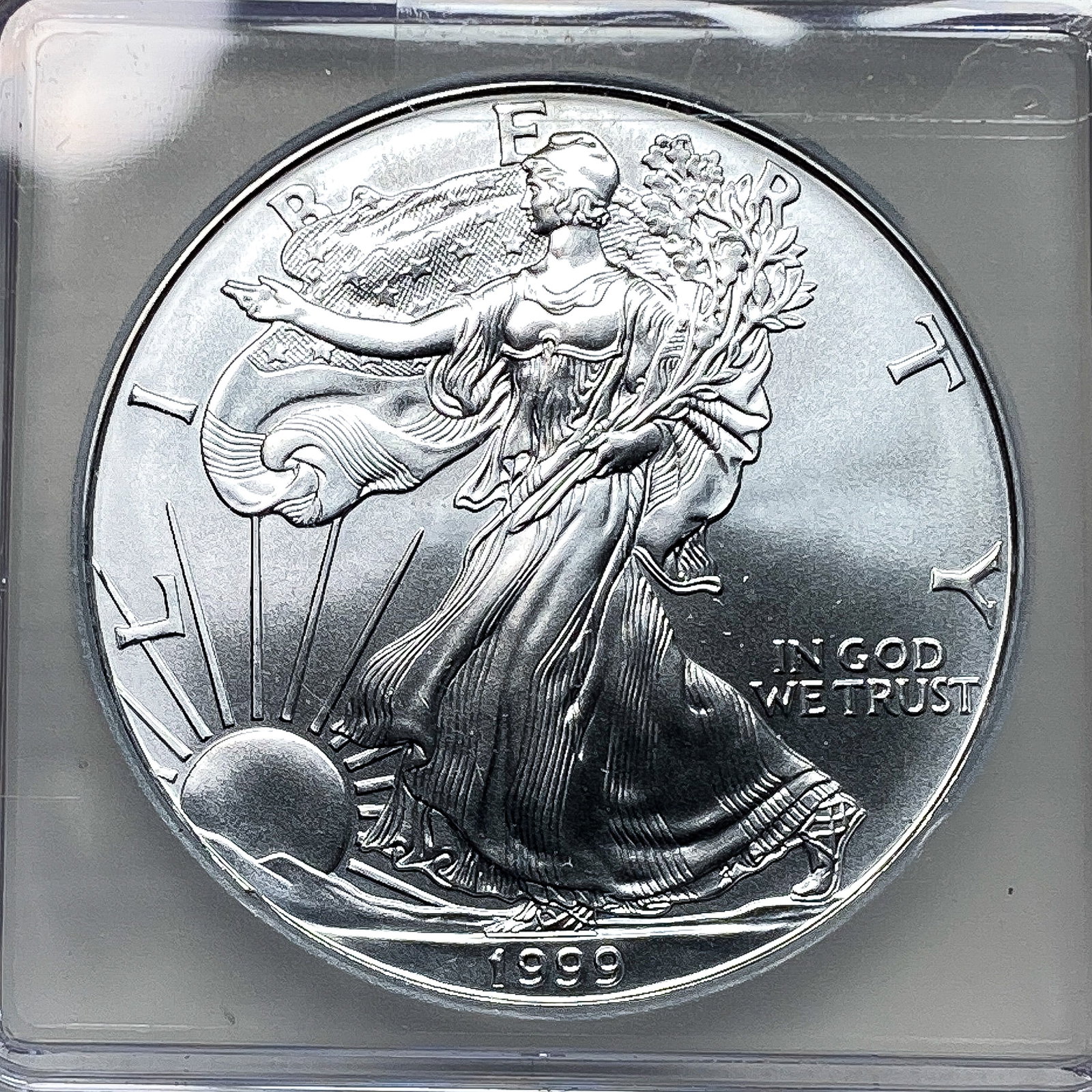 1999 Silver Eagle ICG MS70 - 3