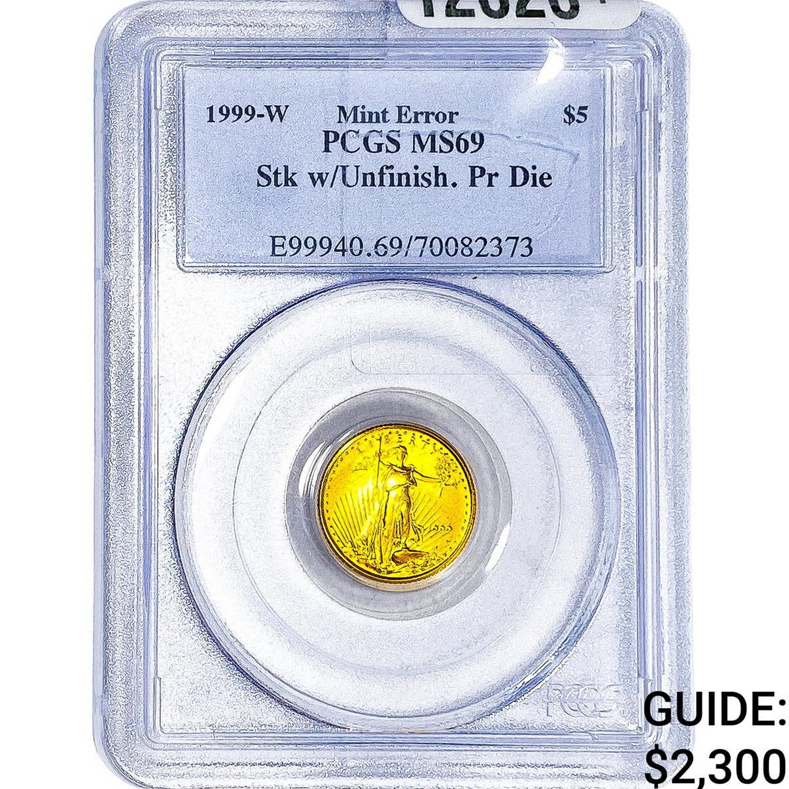 1999-W Gold $5 American Eagle 1/10oz PCGS MS69 (1 of 4)
