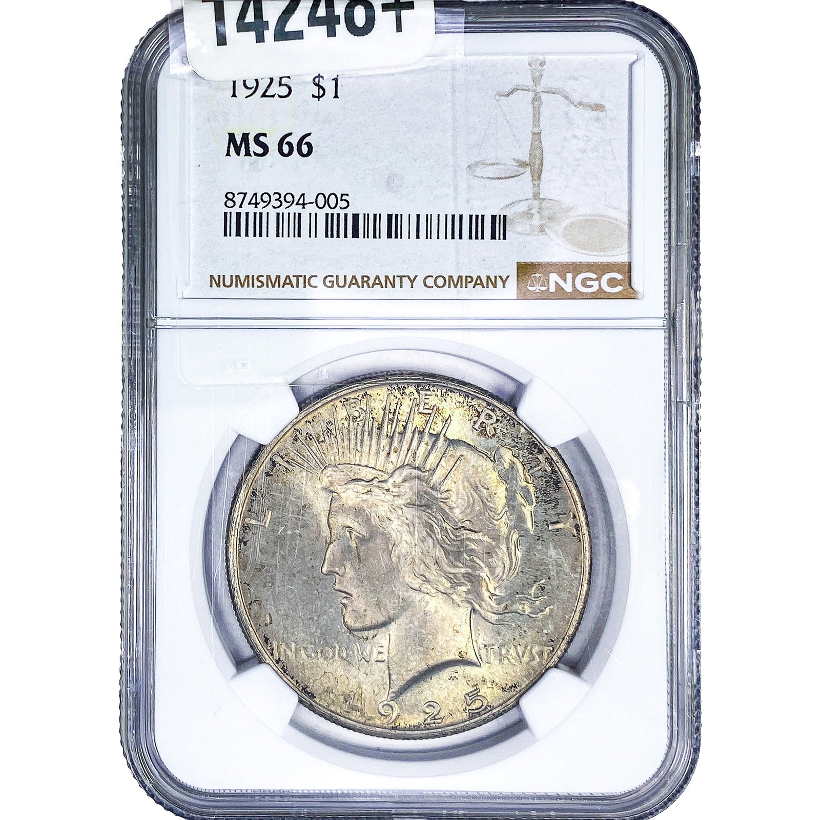 1925 Silver Peace Dollar NGC MS66 (1 of 4)