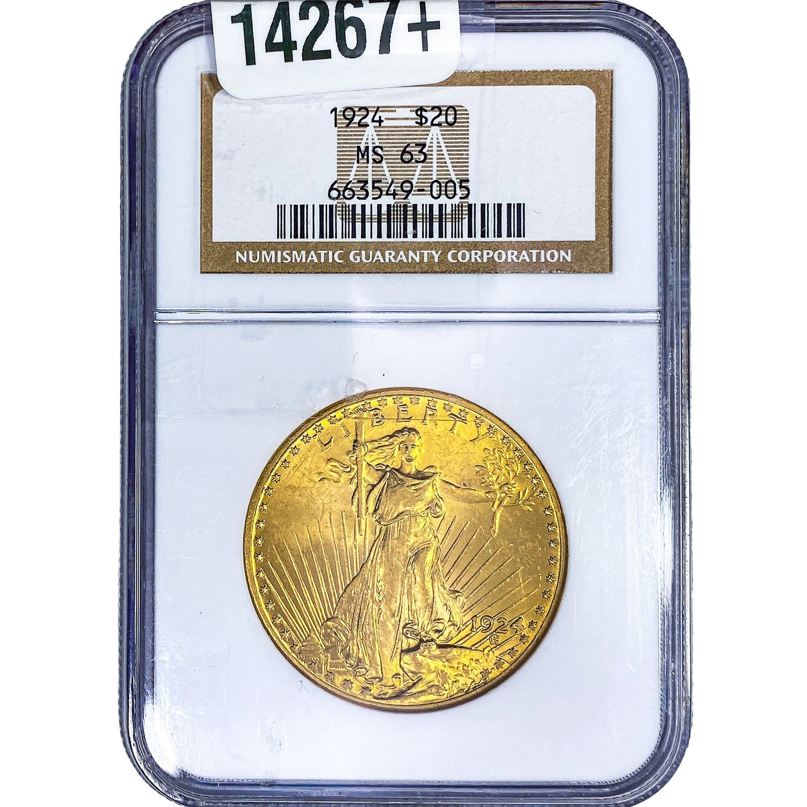 1924 $20 Gold Double Eagle NGC MS63 (1 of 4)