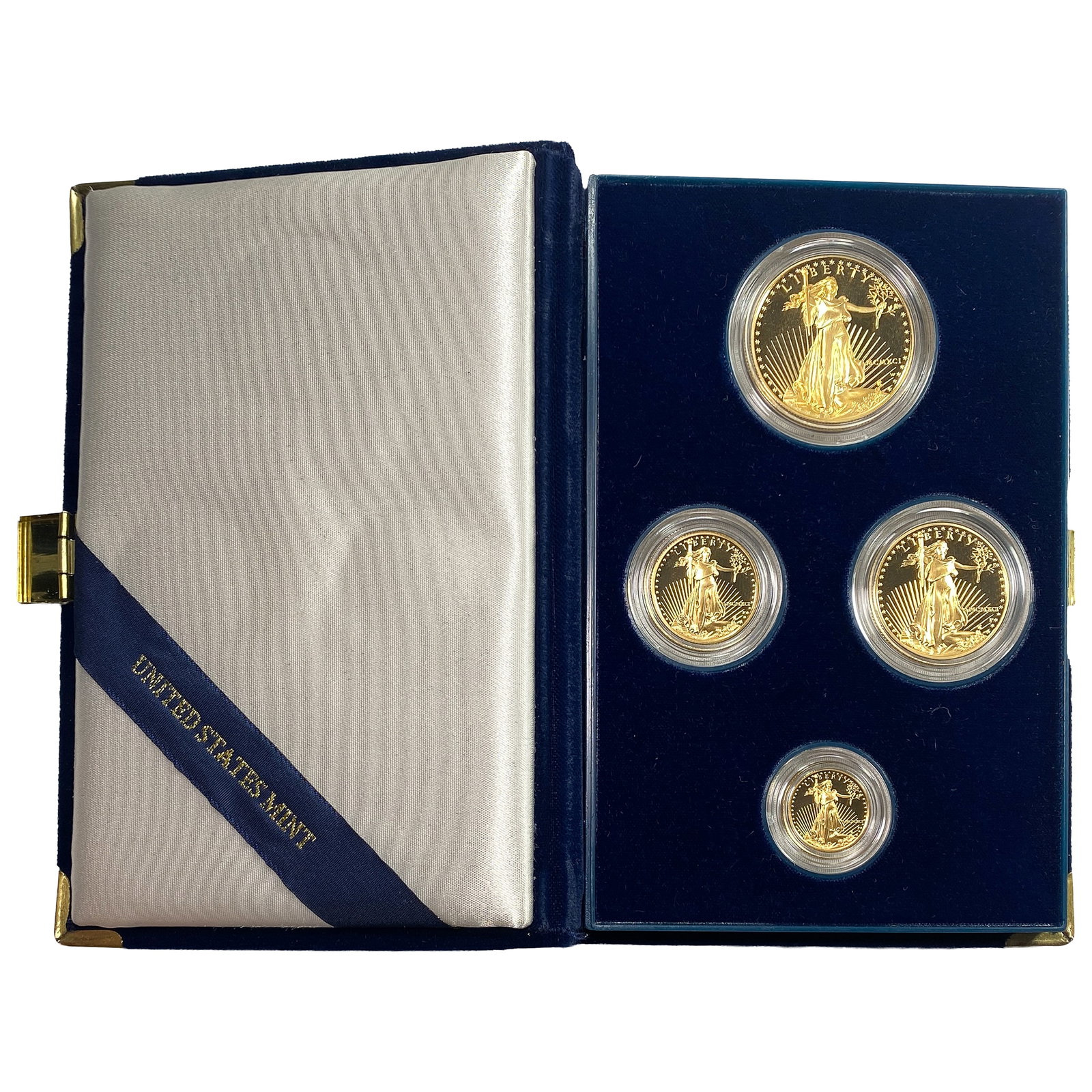 [4]1991 U.S. Mint Gold Coins Proof Set 1.8591oz: [4]1991 U.S. Mint Gold Coins Proof Set 1.8591oz