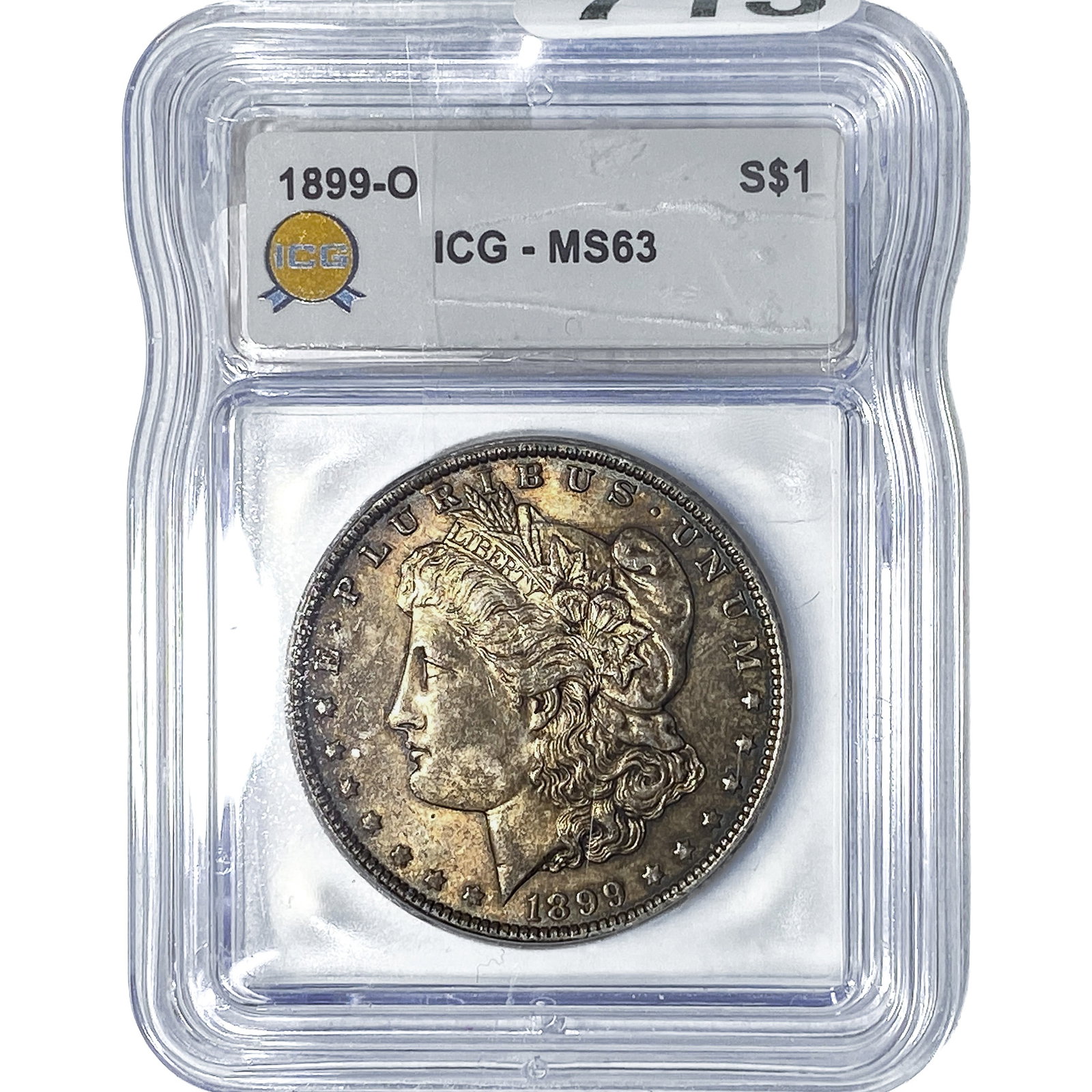 1899-O Morgan Silver Dollar ICG MS63: 1899-O Morgan Silver Dollar ICG MS63