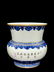 A Chinese Blue and White Floral Porcelain Slag bucket - 8