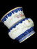 A Chinese Blue and White Floral Porcelain Slag bucket - 9