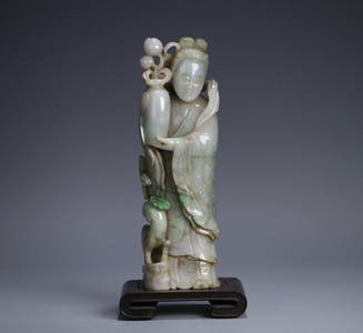 A Jadeite Figure Statue