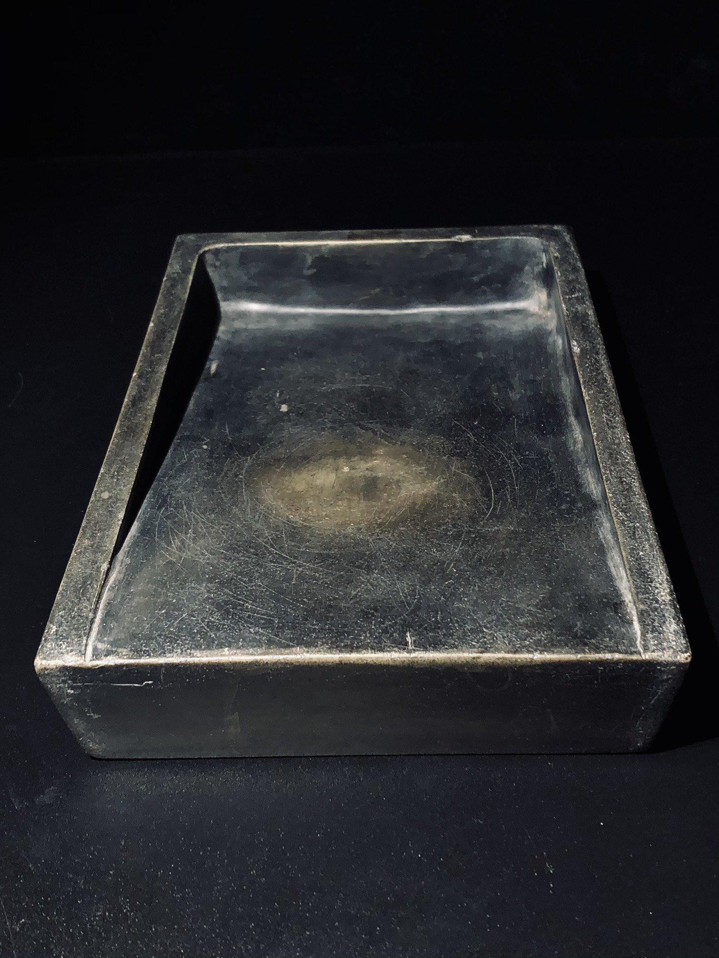 A Duan Stone Ink Slab, Zhang Zhao Mark: Length: 25.5cm; Width: 15.6cm; Thickness: 4cm