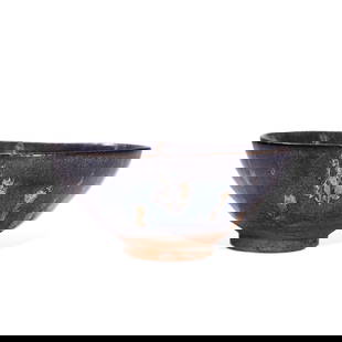 Song Dynasty Jizhou Kiln Flamb Glazed Tea Cup: H:4.3cm W:10cm