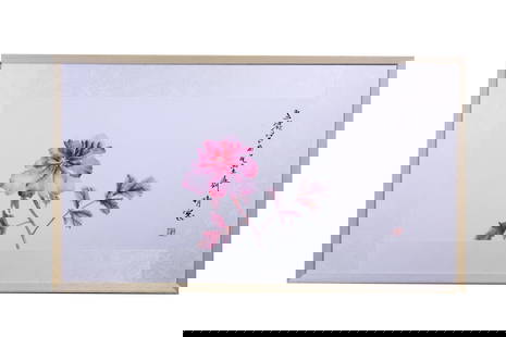 Wang Xuetao Mark Flowers: 70X34cm