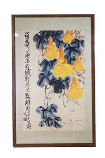 Wu Changshuo Mark Flowers: 74X46cm