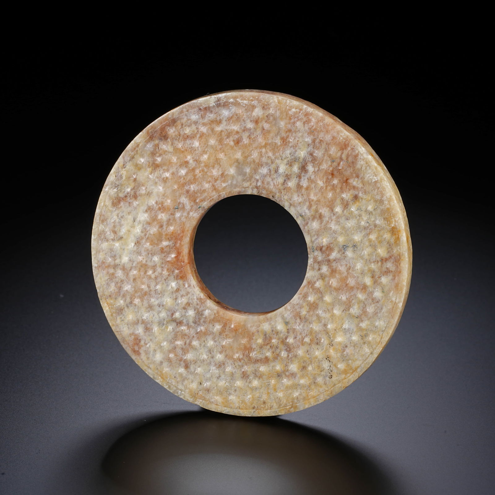 Jade drum pattern in Warring States Period: D:7.5cm